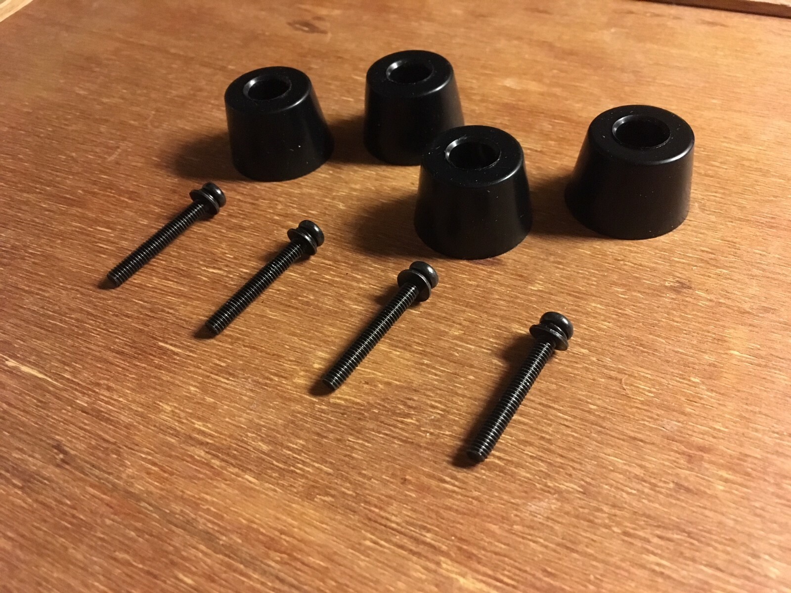 (4)Marantz Feet W/Longer Screws-4300 4400 4415 4420 4430-Wood Case cabinet PARTS