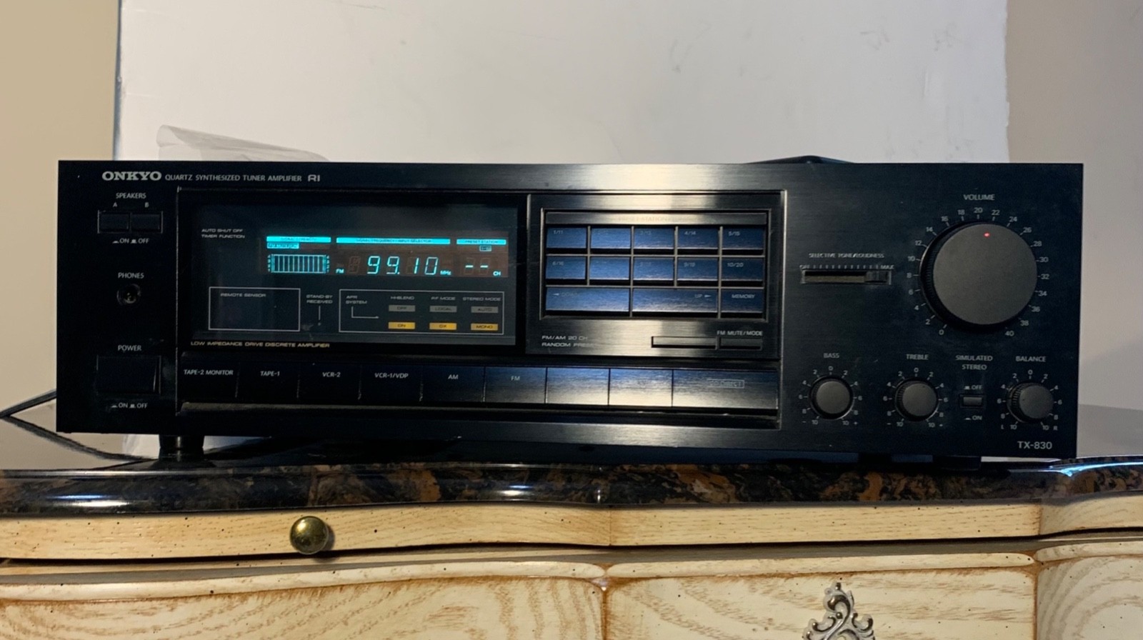Onkyo TX-850 Quartz Synthesized Tuner Amplifier with Remote and Manual