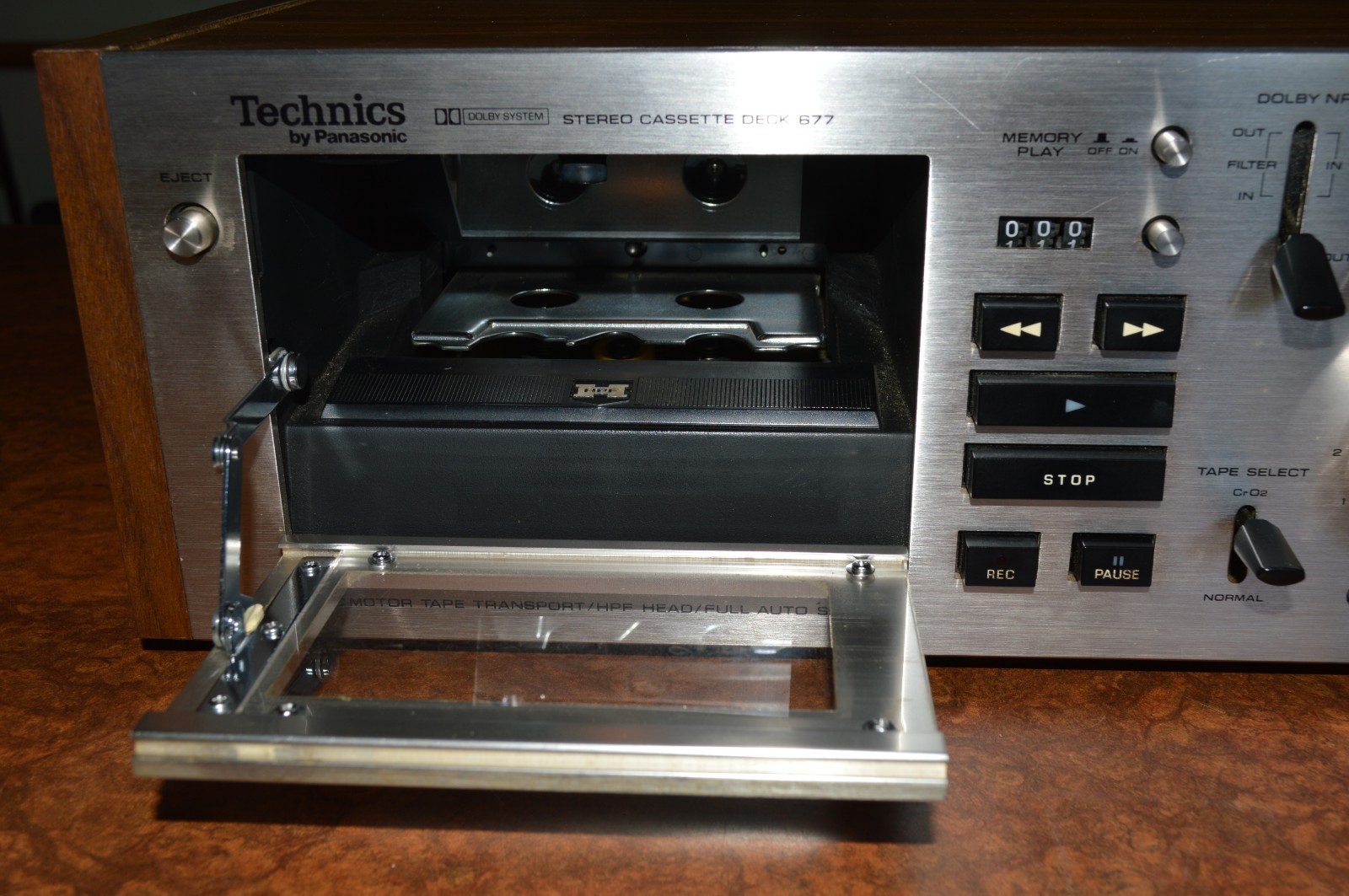 Technics RS-677US 4-Track 2 Channel Cassette Deck w/RP-9677 Remote & Manual