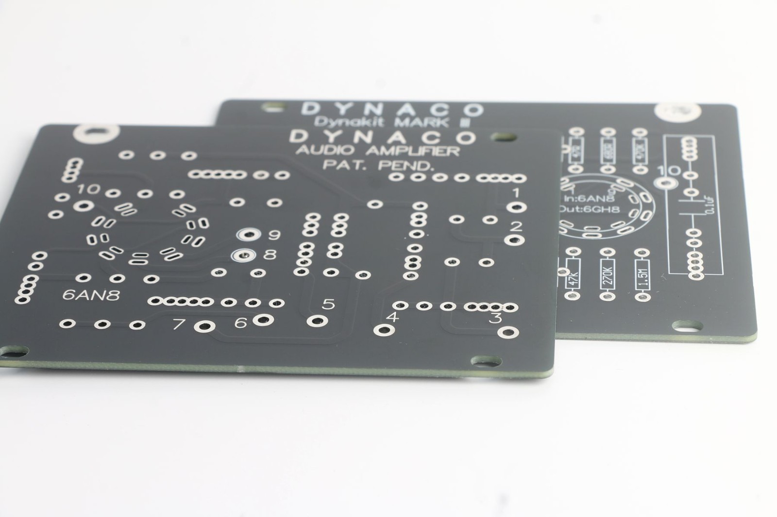 Pair 2pcs Dynaco Mark III mk3 6AN8 driver bare DIY board