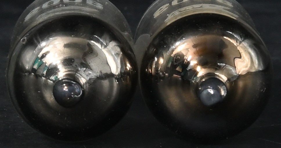 2x NOS ZAERIX 9003/CV665 Top Plate Getter Black Plate Made in USSR