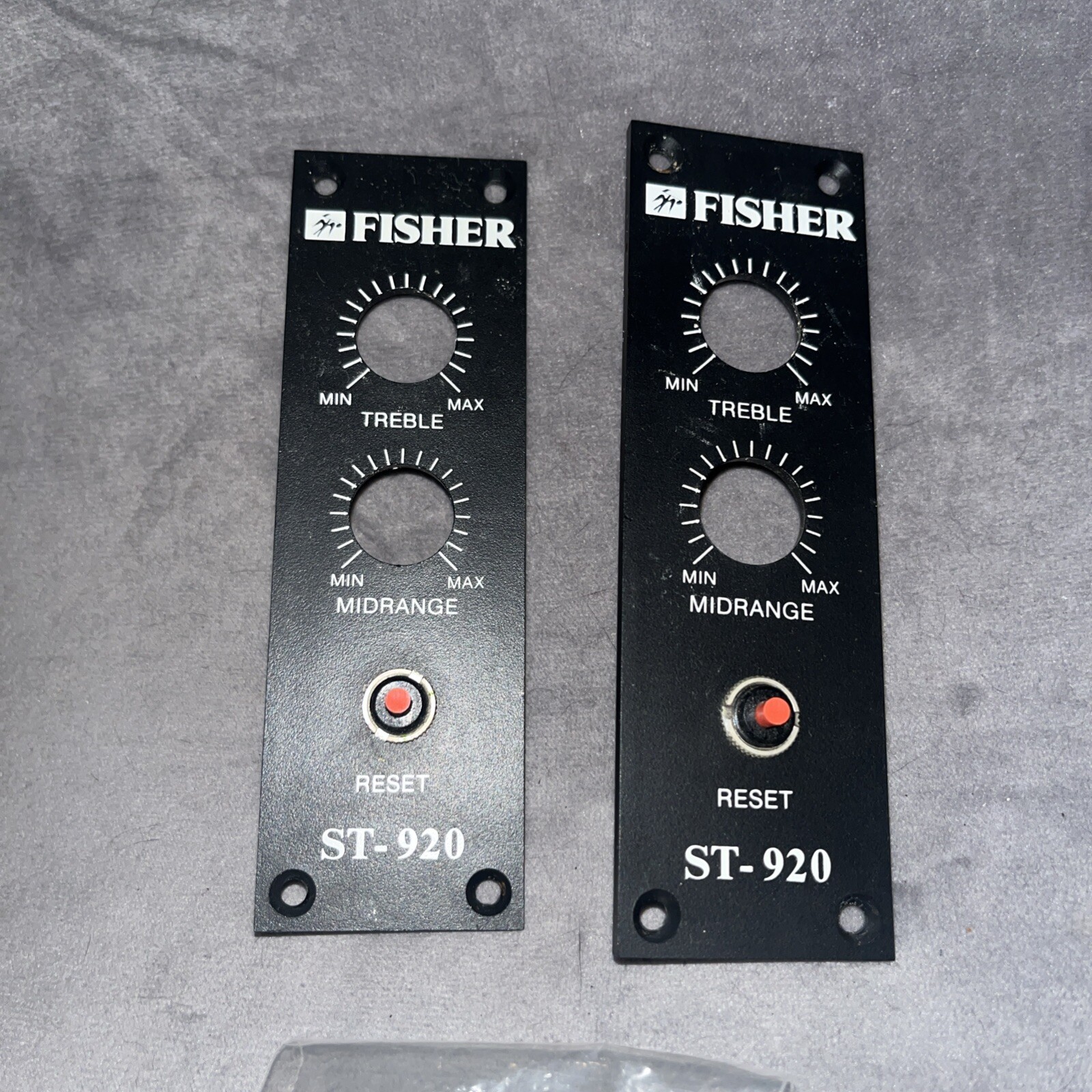 Used Set of Fisher ST-920 Reset Panels & Matching Screws
