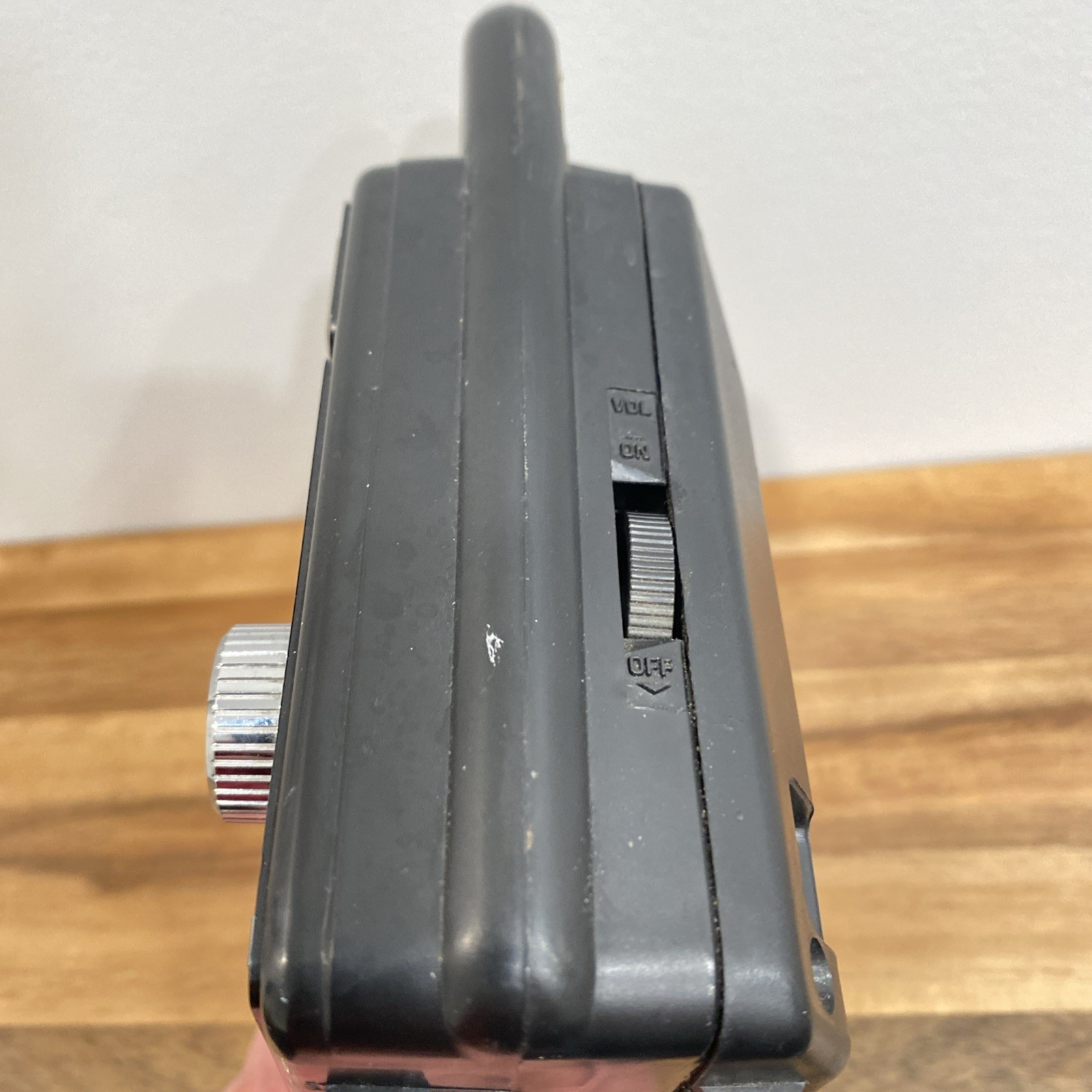 -Parts-GE Vtg General Electric AM/FM Portable Radio Model 7-2825H Battery/Cord