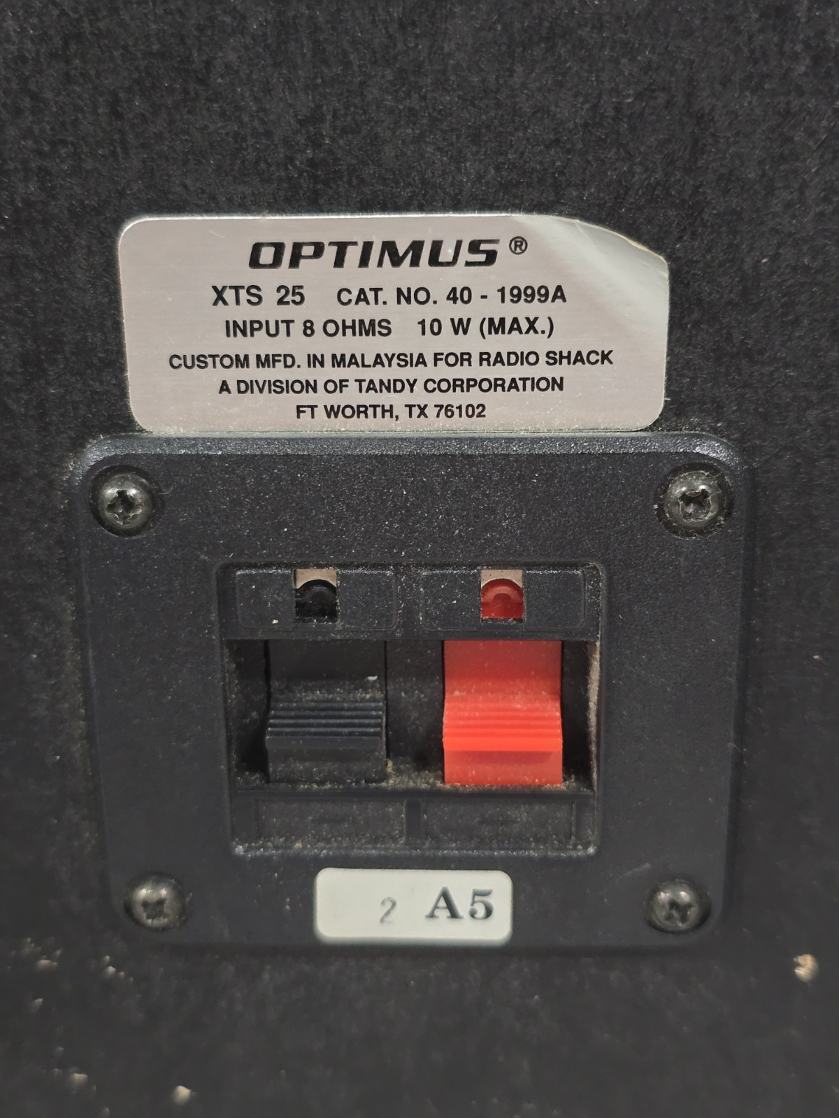 Vintage Radio Shack Optimus Speakers XTS 25 Nice Condition