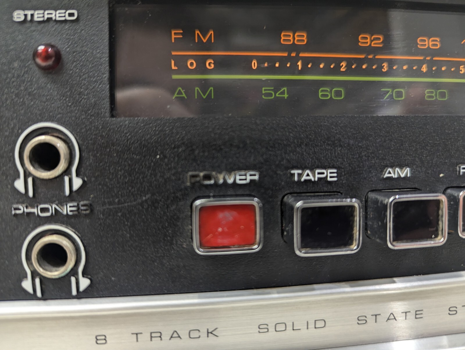 Electrophonic Receiver AM/FM8-Track Stereo/Dual Music System T-710CC Phono input