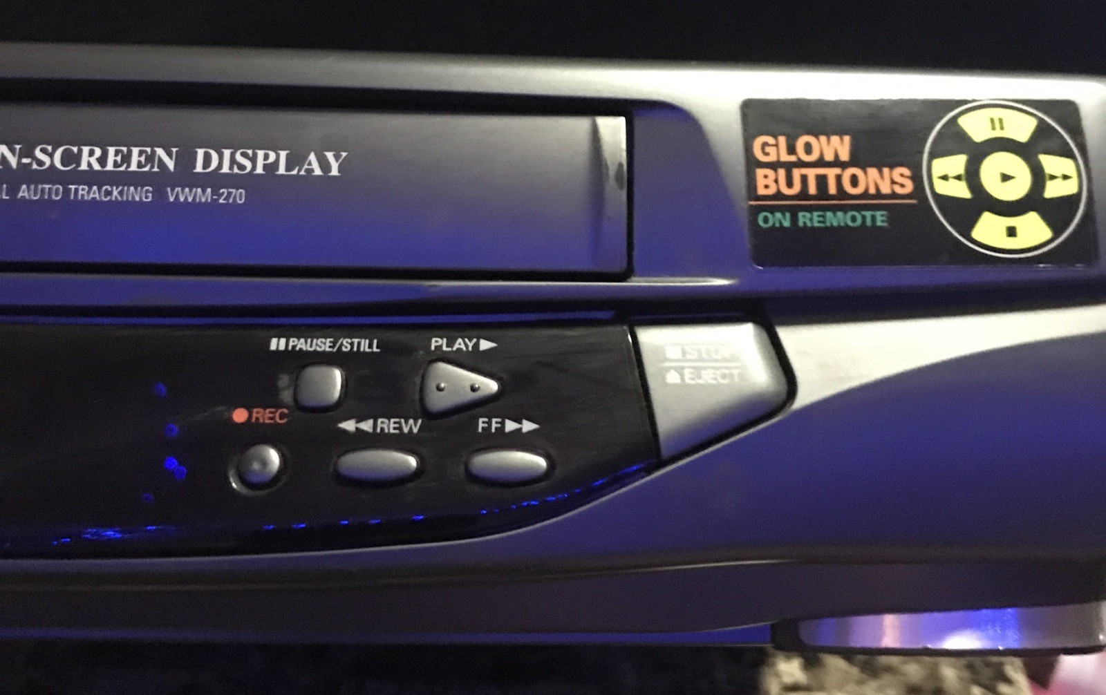 Sanyo VWM-270 VCR VHS Player Recorder Auto Tracking Head Without Remote TESTED