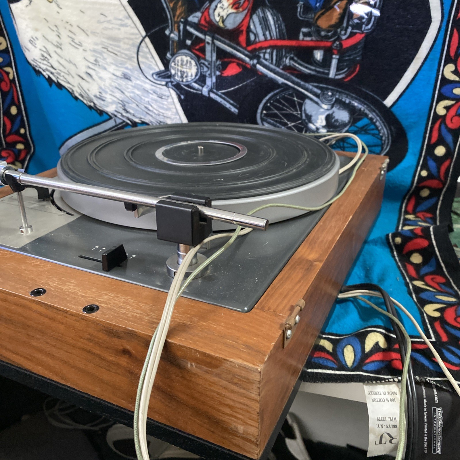 Lenco B55 Vintage Turntable Working No Belt Or Cover Selling For Parts Read