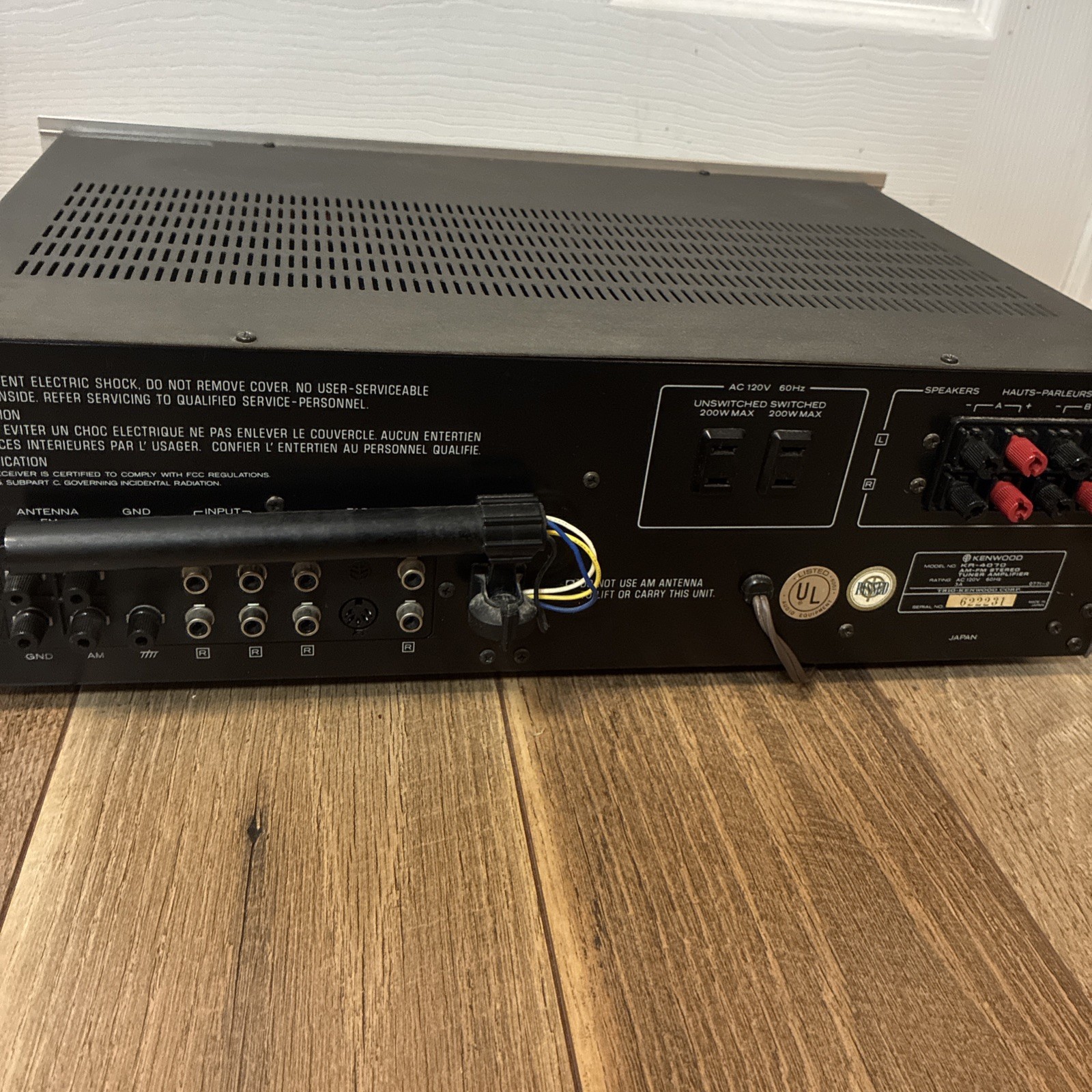 CLEAN KENWOOD KR-4070 STEREO RECEIVER PARTS/REPAIR 1978 PLEASE READ