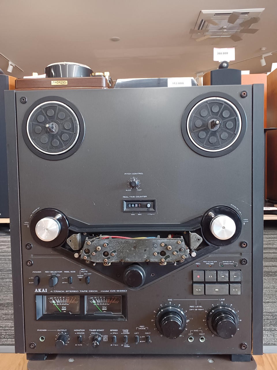 Junk AKAI GX-635D Open Reel Deck For parts and Repair Japan