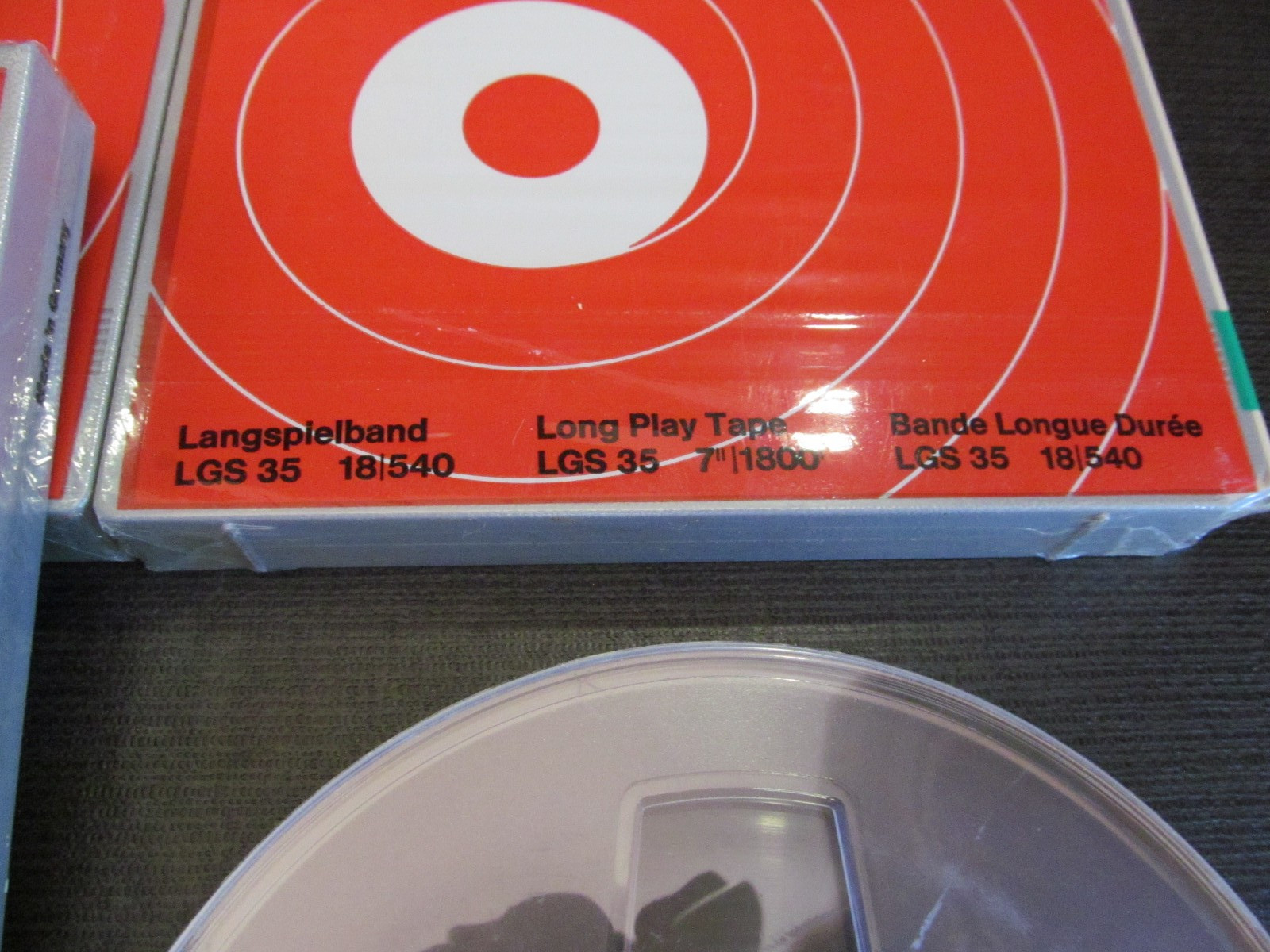 LOT (8) VINTAGE NEW BASF LP 35 LGS 35 18/540 Reel Tape 7″ 1800ft FACTORY SEALED
