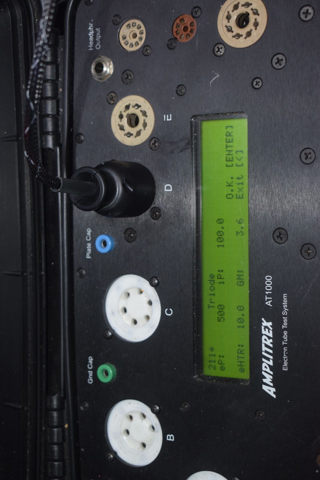Amplitrex Tube Testing Service – Tests for QTY 2 TUBES TYPE VT-4-C , 211 , 845