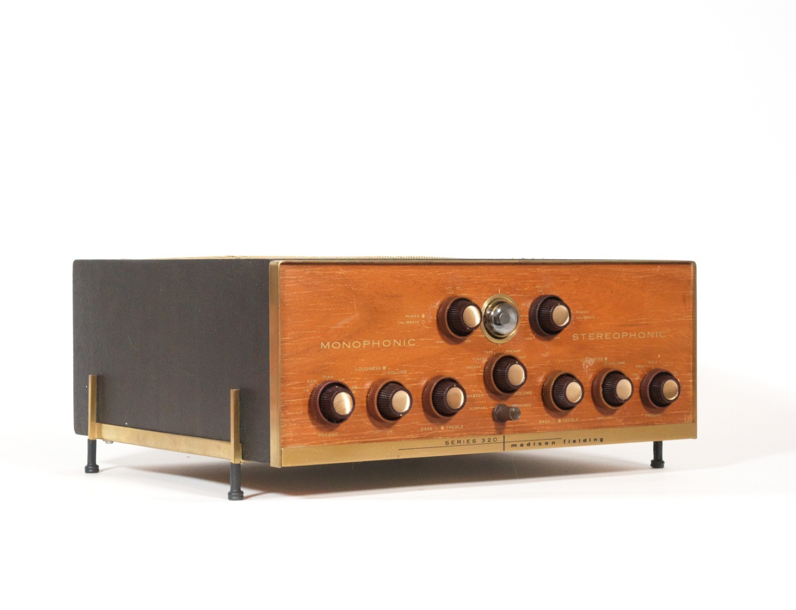 Very Rare Madison Fielding 320 Vintage Stereo Tube Amp w/Blond Panel & Magic Eye