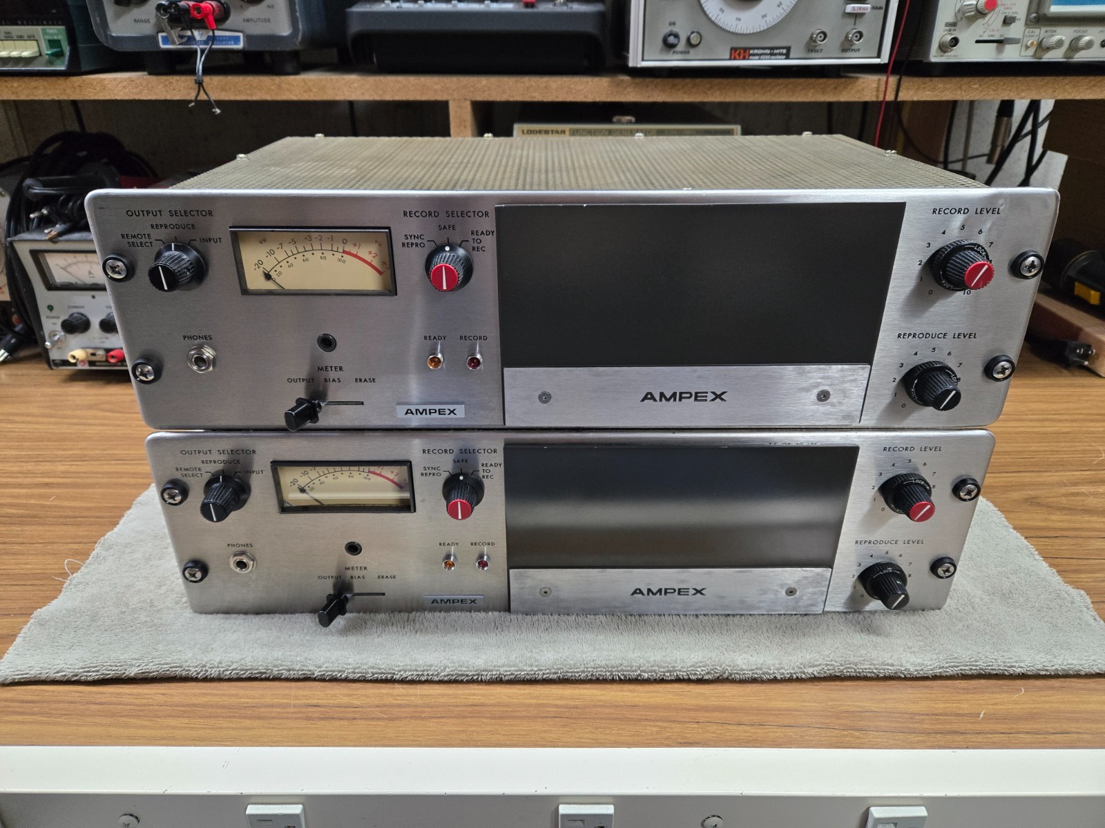PAIR Ampex MR70 channel amplifiers | Fully Rebuilt by Purple Audio