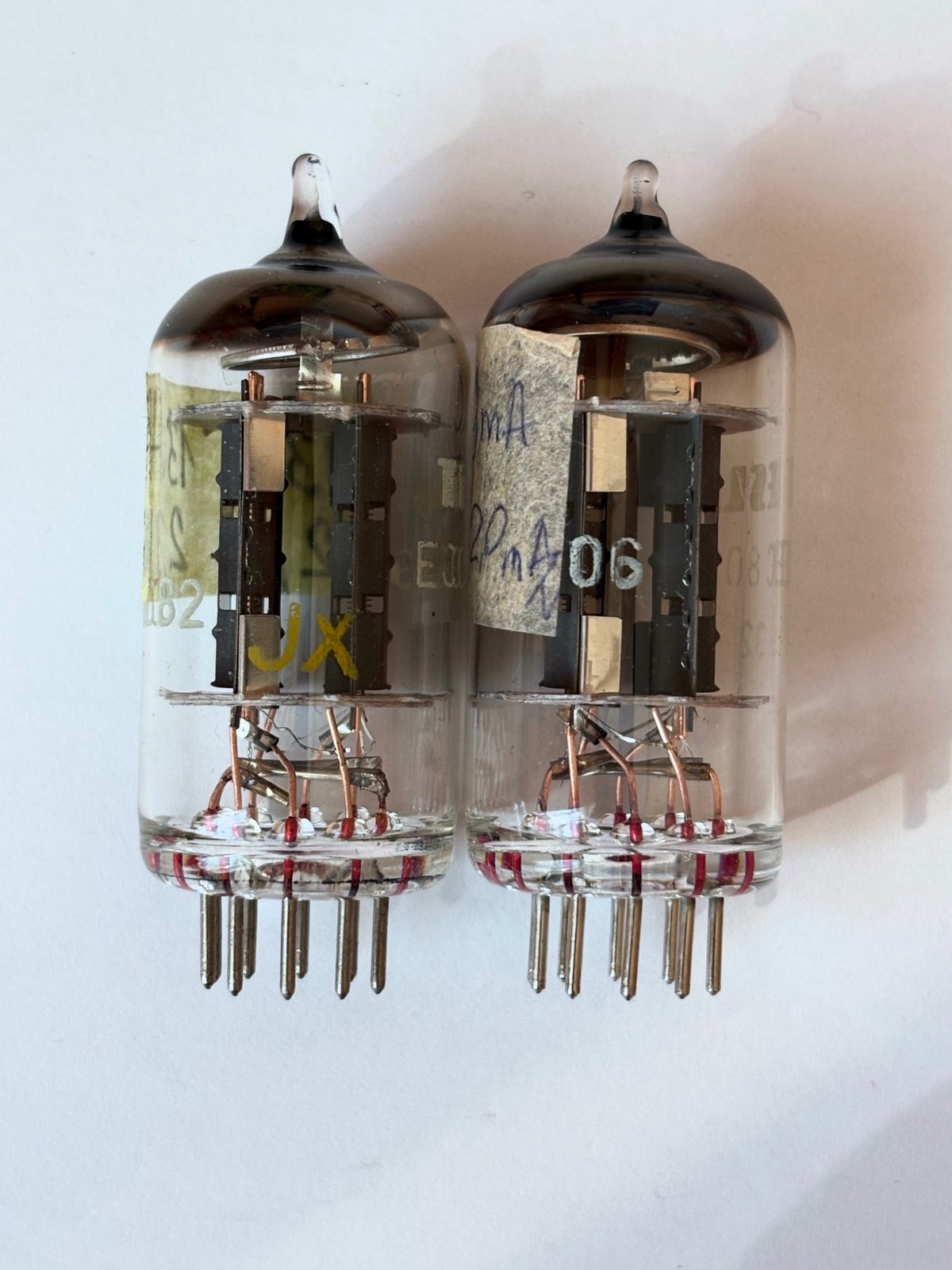 2PCS TESLA ECC802S / 12AU7 / ECC82 AUDIO TUBES! NOS! TESTED! WHITE PRINT! RARE!