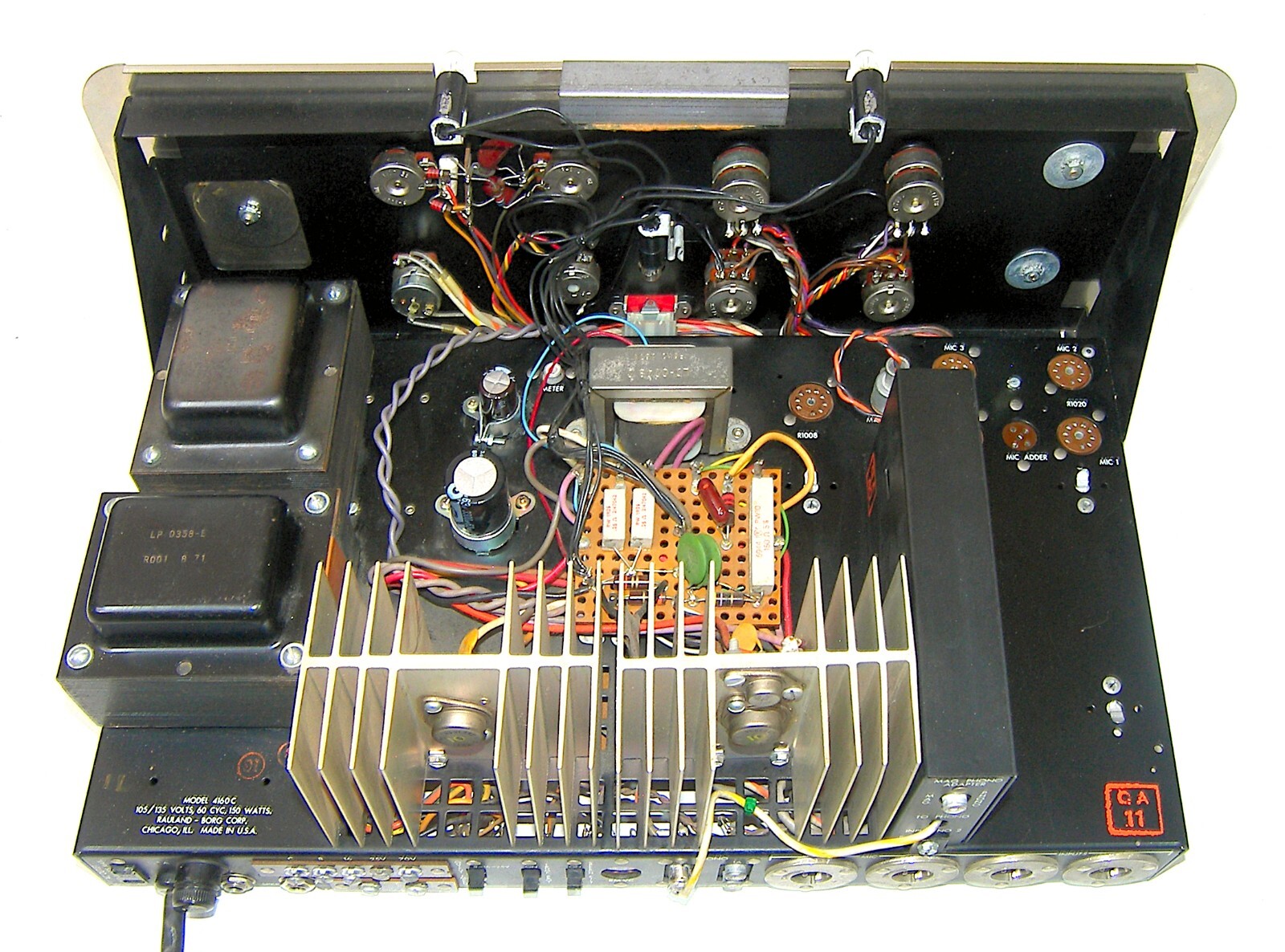 🔥【PRO SERVICE w P/S RECAP】RARE Rauland-Borg 4160C PA Amp!Phono Module💥GUARANTY