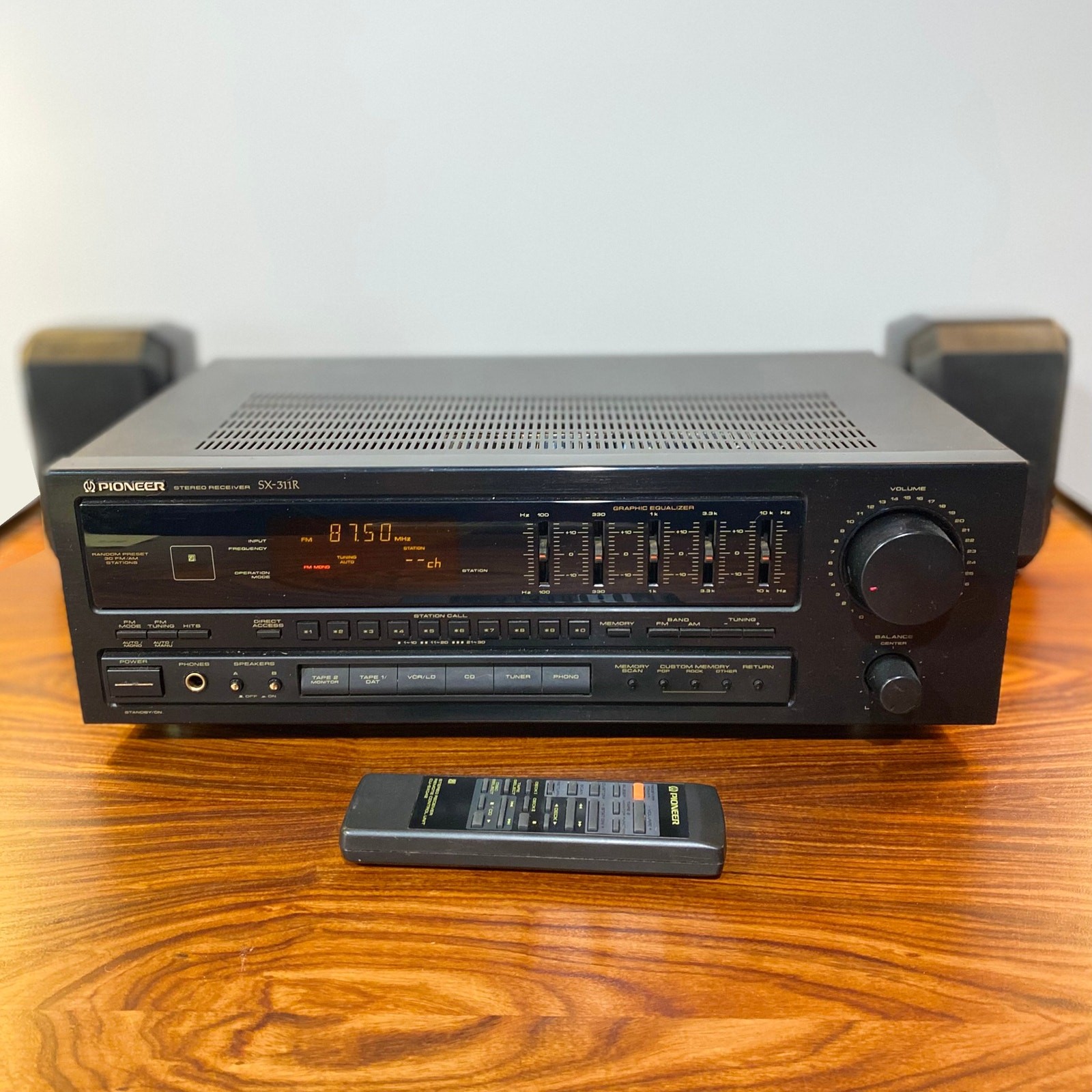 Vintage 1990s Pioneer SX-311R Stereo Receiver Japan 5-Band EQ Phono w OEM Remote