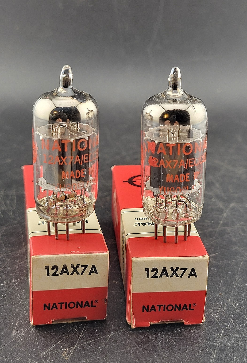 2 NOS EI /Telefunken 12AX7A ECC83 Audio Amplifier Tubes Made in Yugoslavia 12AX7