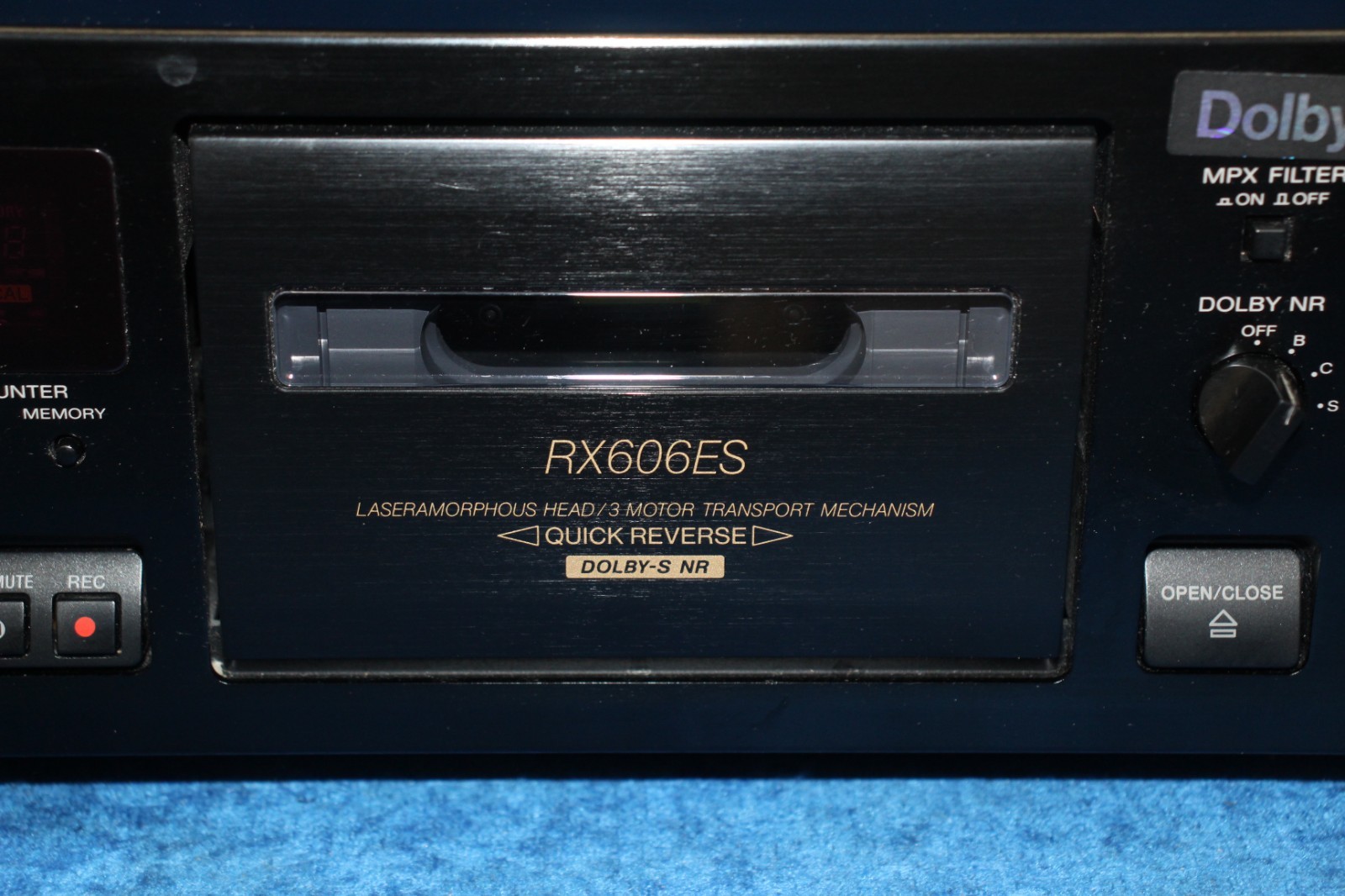 Sony TC-RX606ES 2-Head Stereo Cassette Deck, Dolby B/C/S Noise Reduction, HX Pro