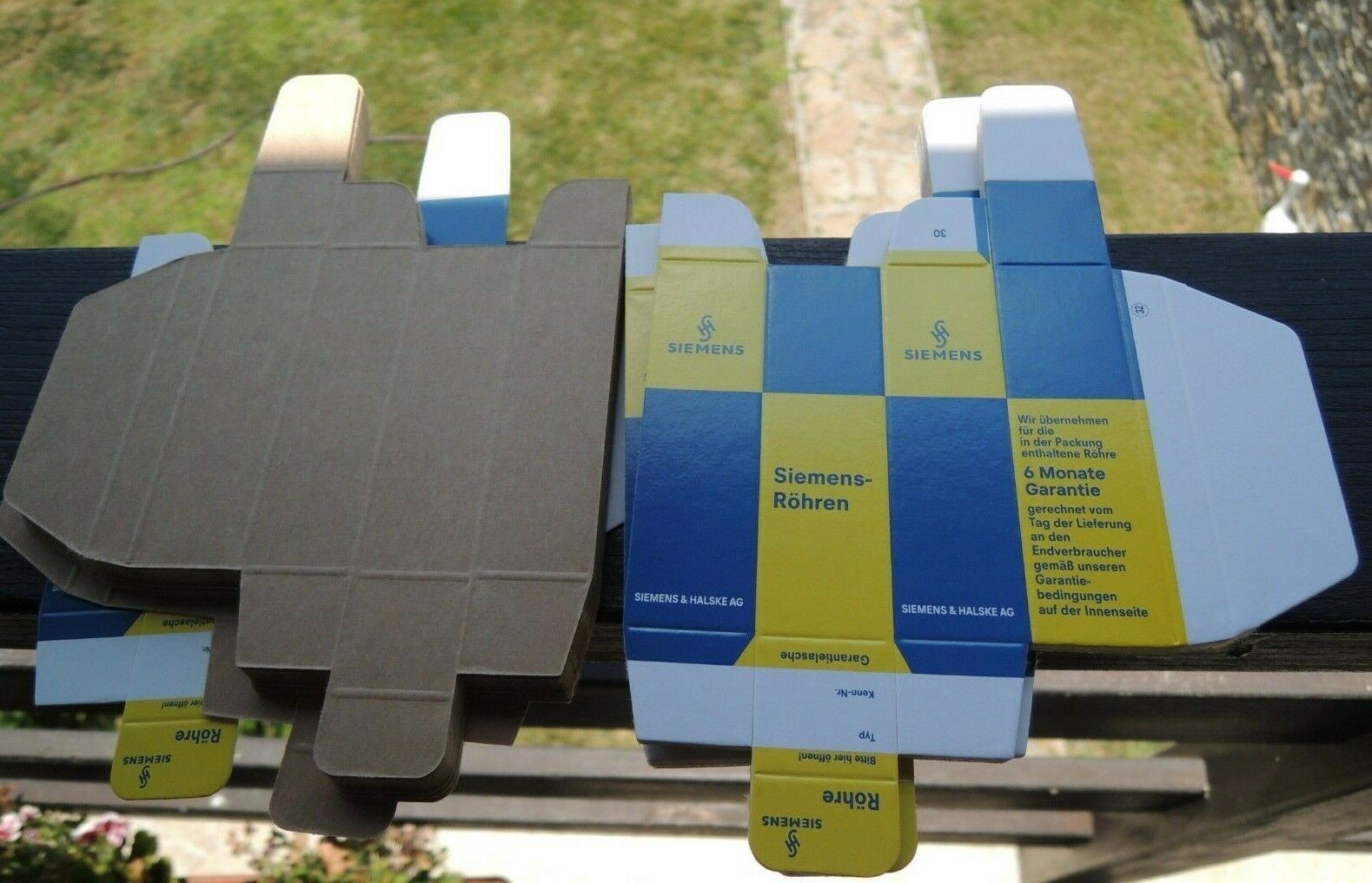 SIEMENS &HALSKE AG TUBE-BOX CARTON BOX for Radio Tubes 12AU7-12ax7/ecc803S,E83CC