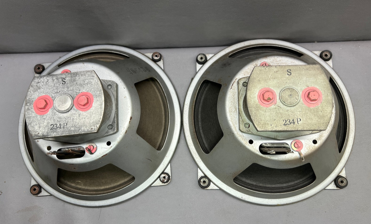 Matched Pair Siemens Klangfilm ALNICo Magnet Full Range Speakers 2Ω 21.5cm 1938s