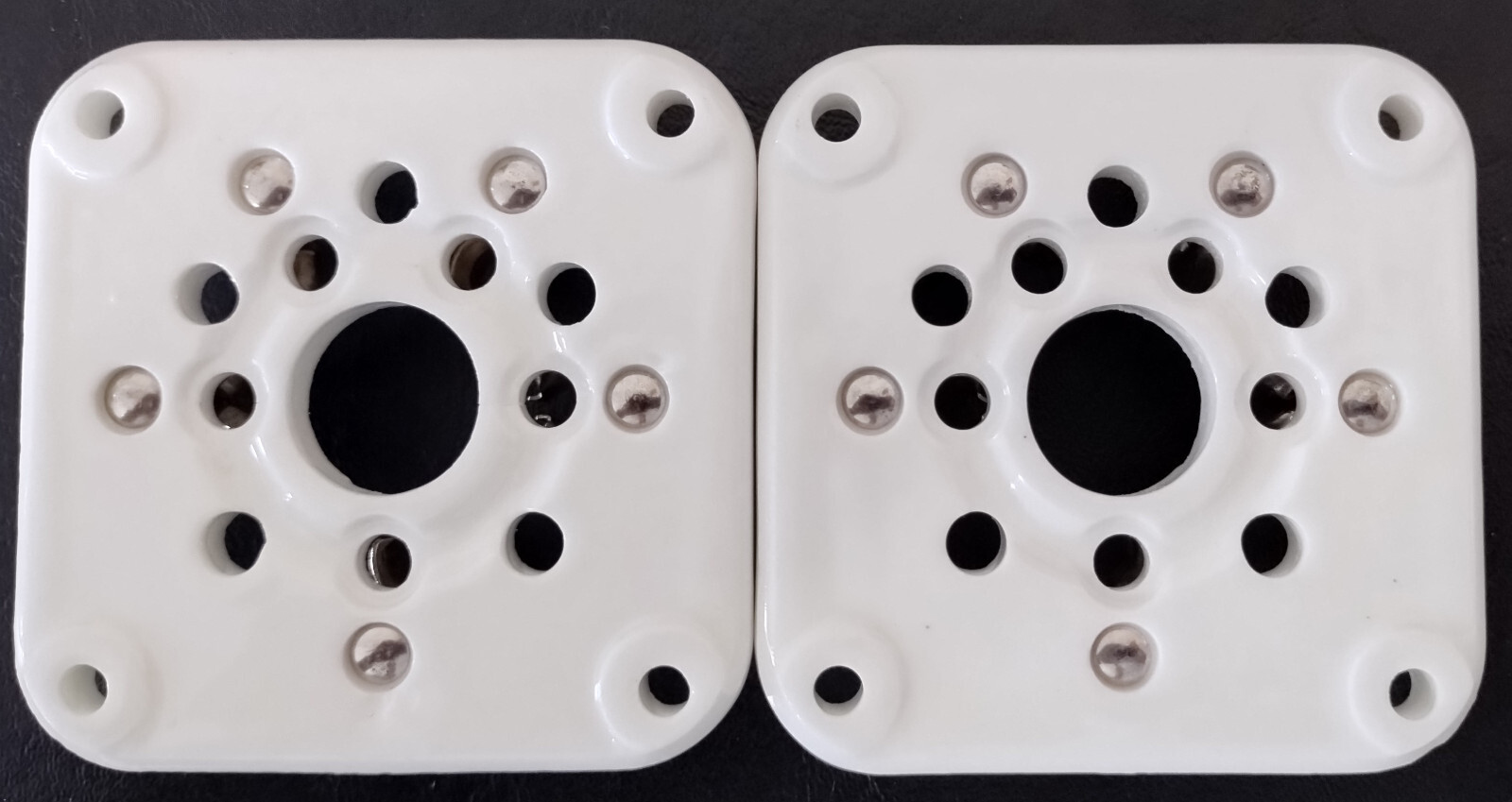 5 pin ceramic tube socket 3-500Z 4-400C 5867A 4-125A (2 )TWO pcs USA seller