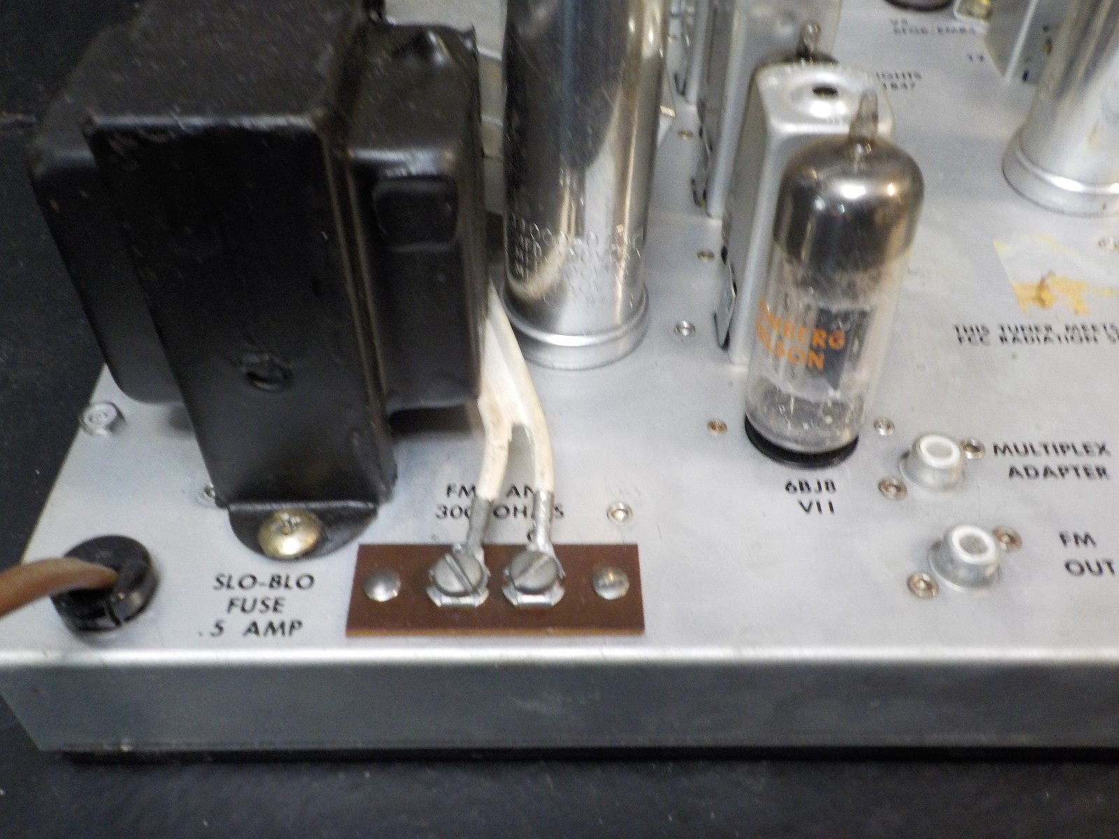 vtg Stromberg Carlson SR 445 A AM/FM Tube Tuner TESTED WORKS