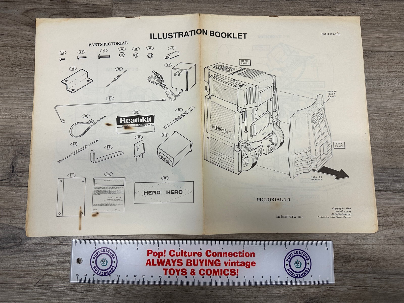 Vintage Heathkit By Zenith ET-18 Robot Original Schematic HERO Robot Booklet