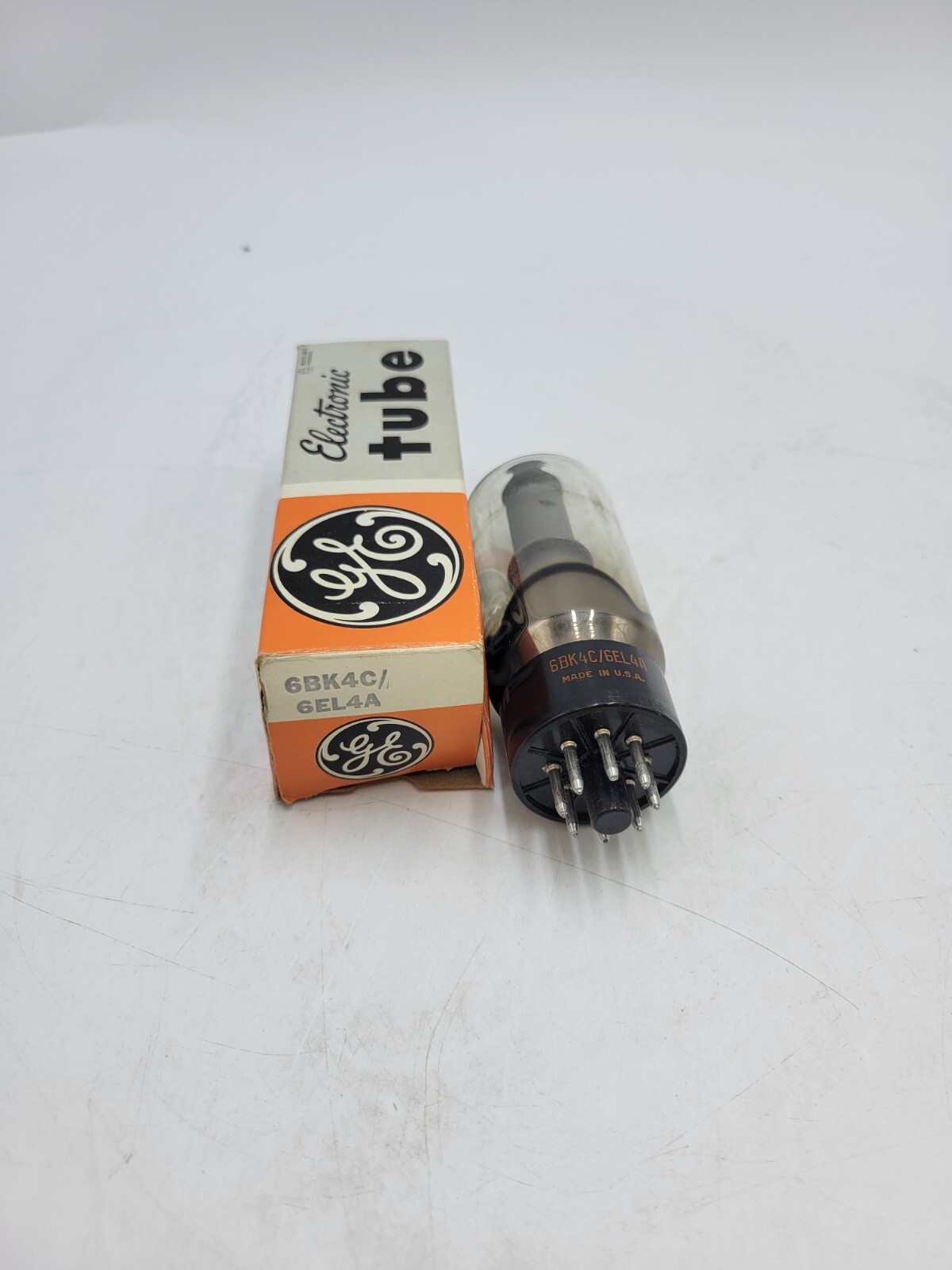 GE 6BK4C 6EL4A Electronic Vacuum Tube 8-Pin Plug-In Sharp Cutoff Beam Pentode