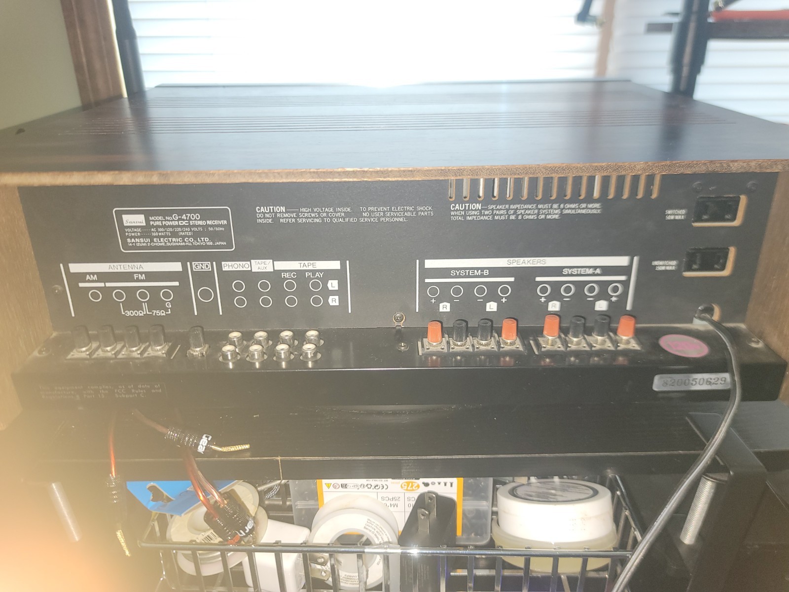 Sansui G-4700 AMFM Pure Power DC Stereo Receiver 50WPC Perfect Working Condition
