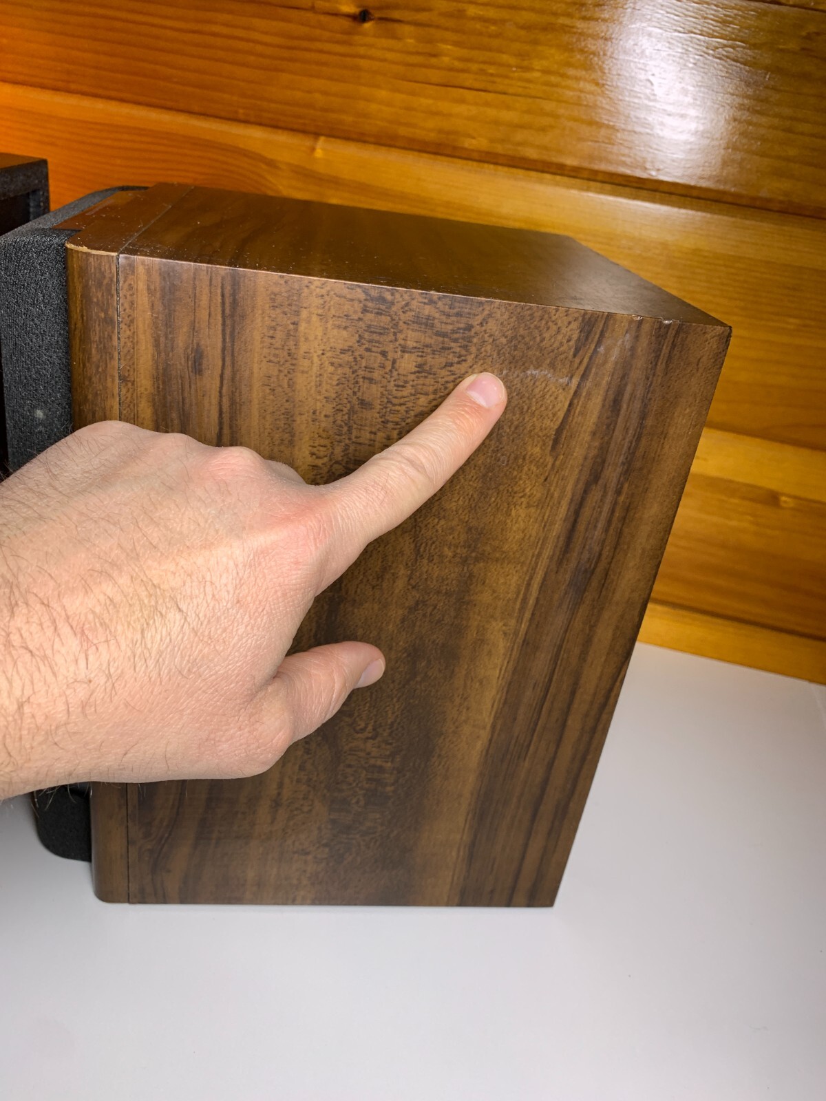 Vintage 1990s 90s AIWA Bookshelf Speakers SX-LM10 40 Watts 6 Ohms 2-Way Brown