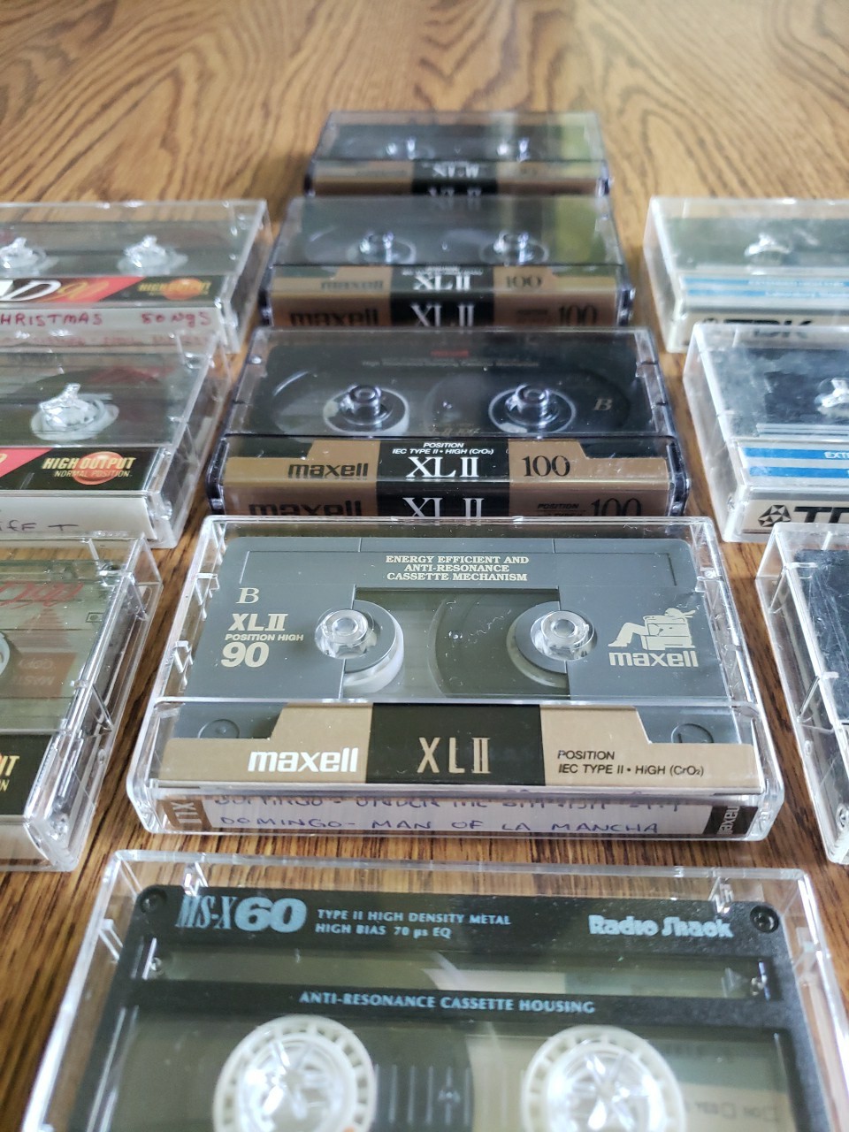 Lot Of 11 Gently Used Blank Cassette Tapes Maxell XLII, TDK AD90, TDK D90 VGC