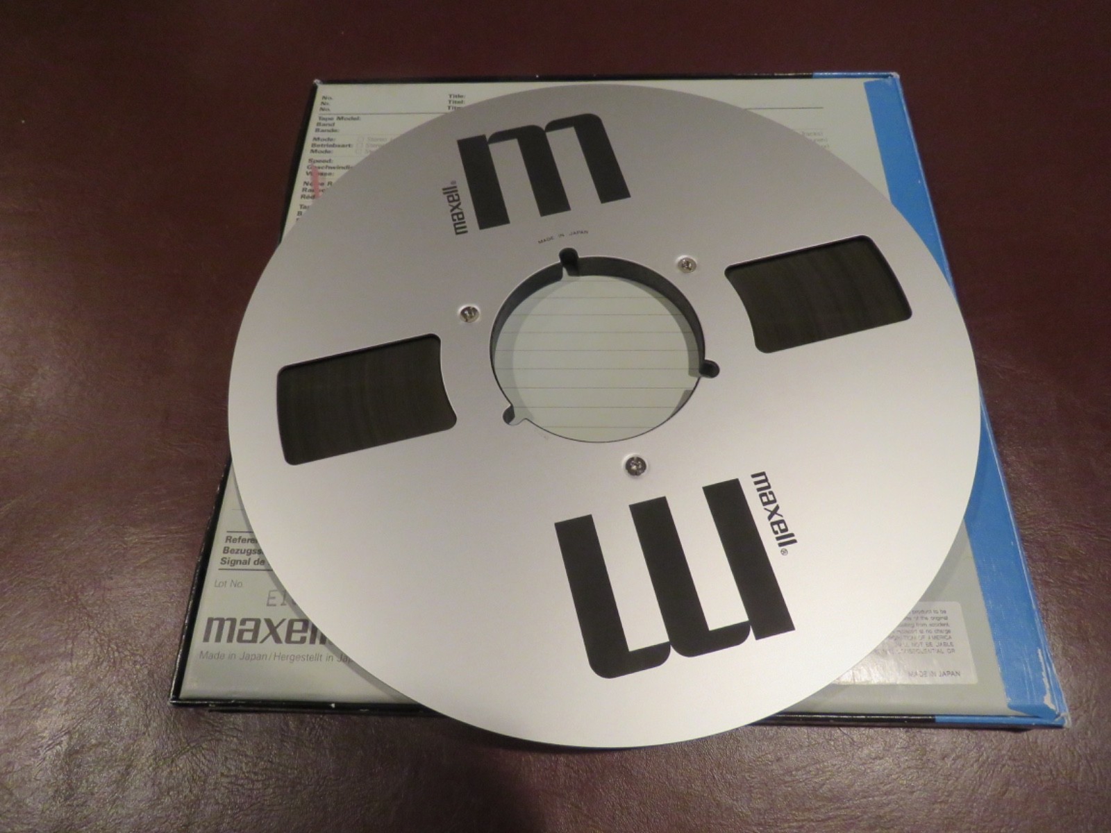 MAXELL 35-180 UD REEL TO REEL Tape 10.5″ METAL REEL