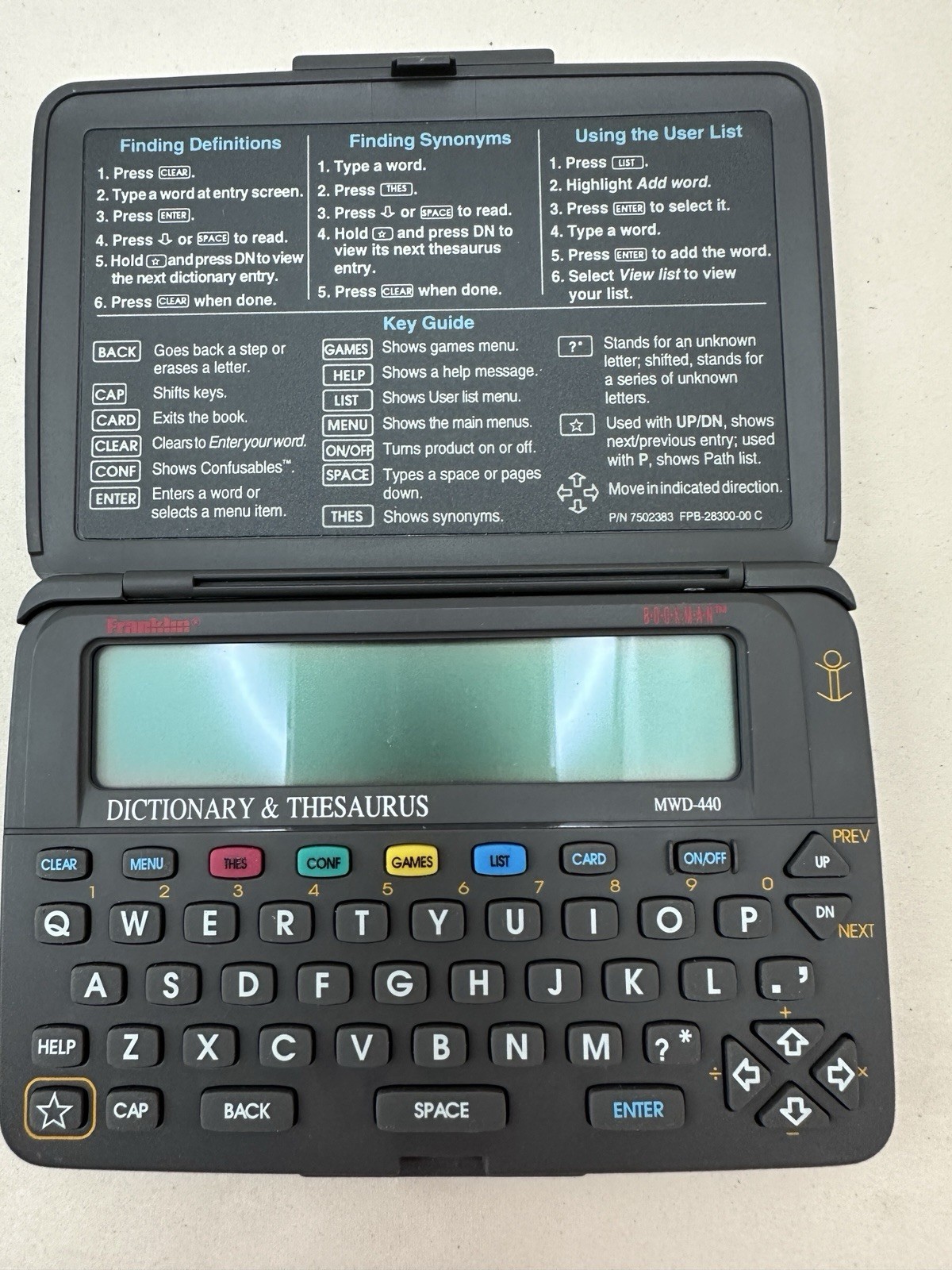 Lot Of Vintage Electronics Calculators TI BA-II, Canon LS-81Z Dictionary MWD-440