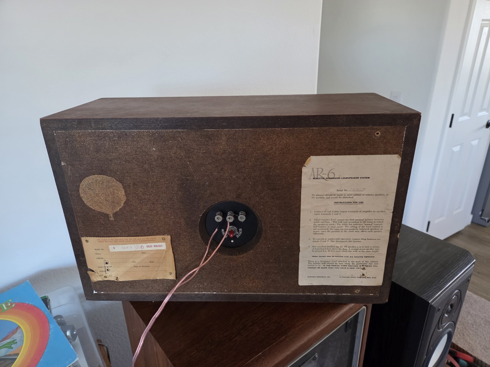 Acoustic Research AR-6 Speaker (Single)