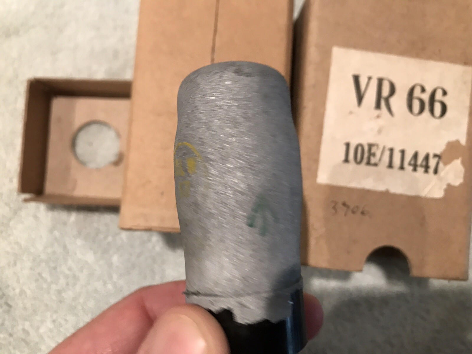 RAF VR66 Military BRITISH Vacuum TUBE 10/E11447 NOS CEMENT COATED Triode Power