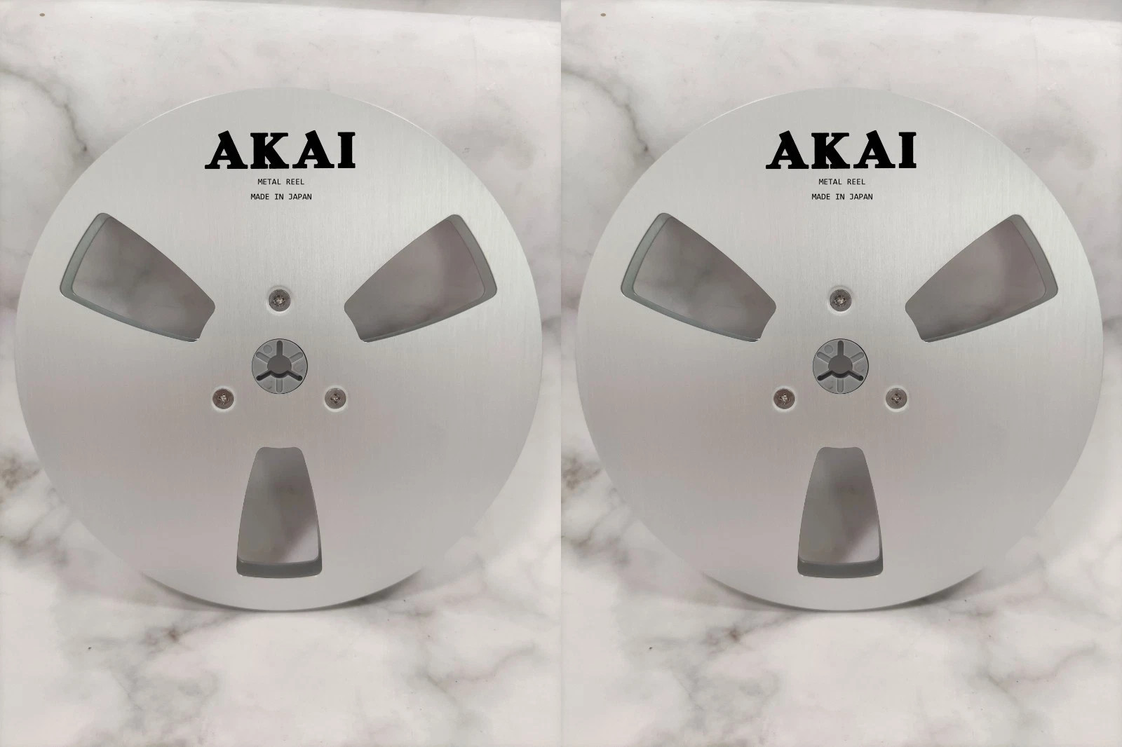 New One Pair Sliver Akai 7” tape reel Light Metal Aluminum Take Up Reel