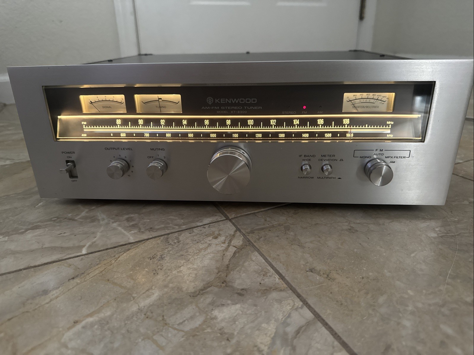 Vintage Kenwood KT-8300 6 Gang Tuner-Cleaned-Tested-Nice