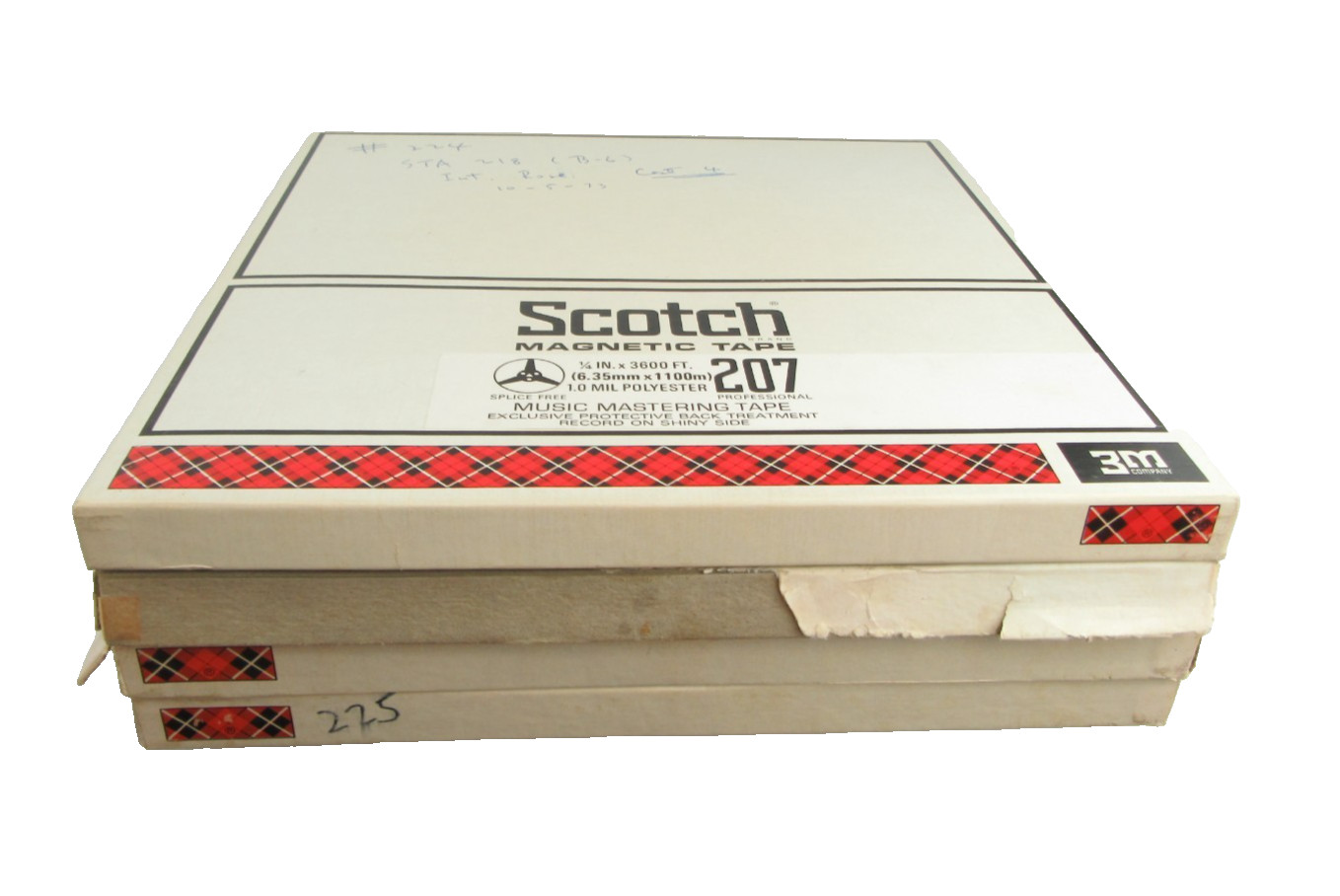 Scotch 207 Reels with Tape and Boxes, 1/4 x 10.5, Set of 4 – Used, Free Shipping