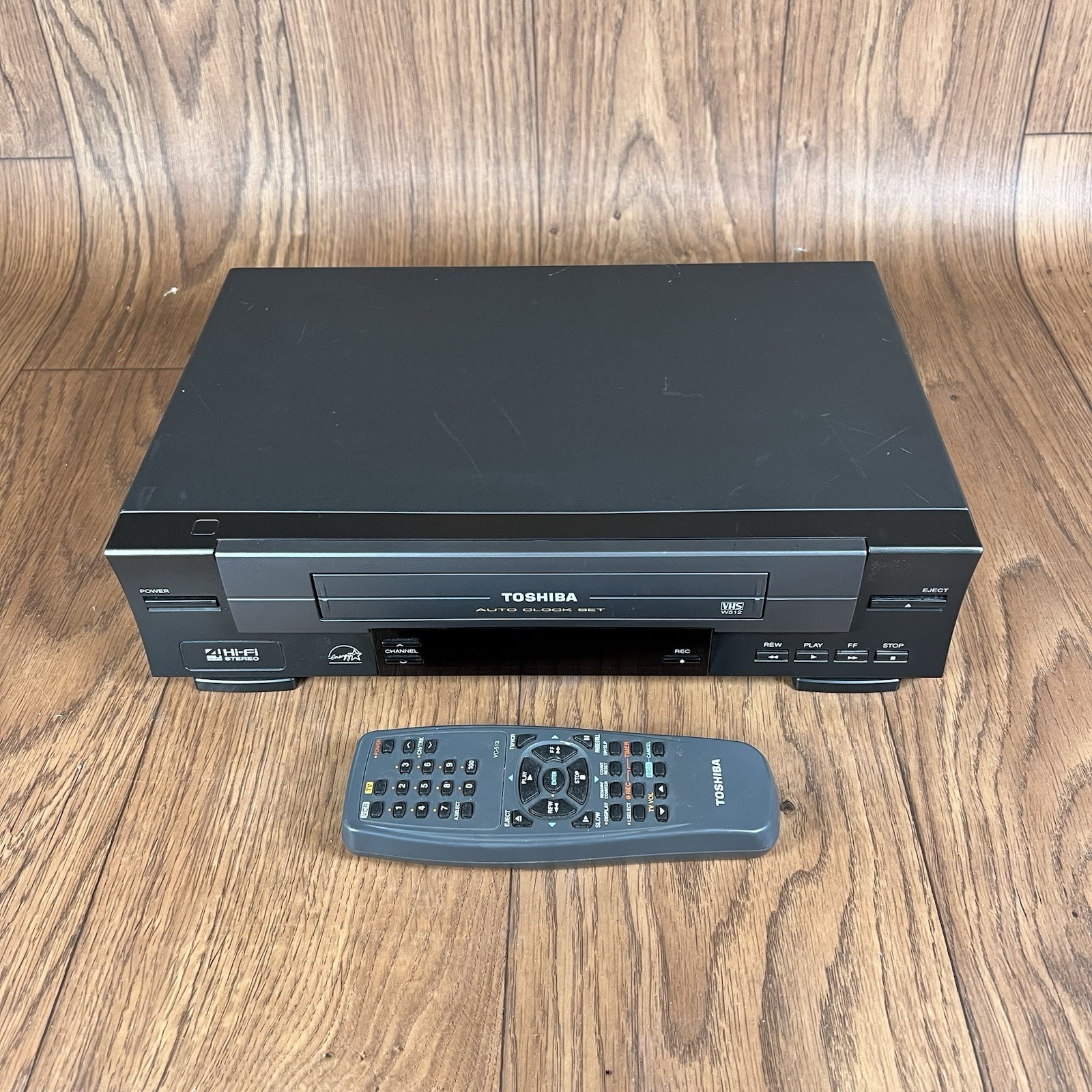 📼 Toshiba W-512 4-Head Hi-Fi Stereo VCR VHS Recorder w/ Remote ~ Tested/Works!