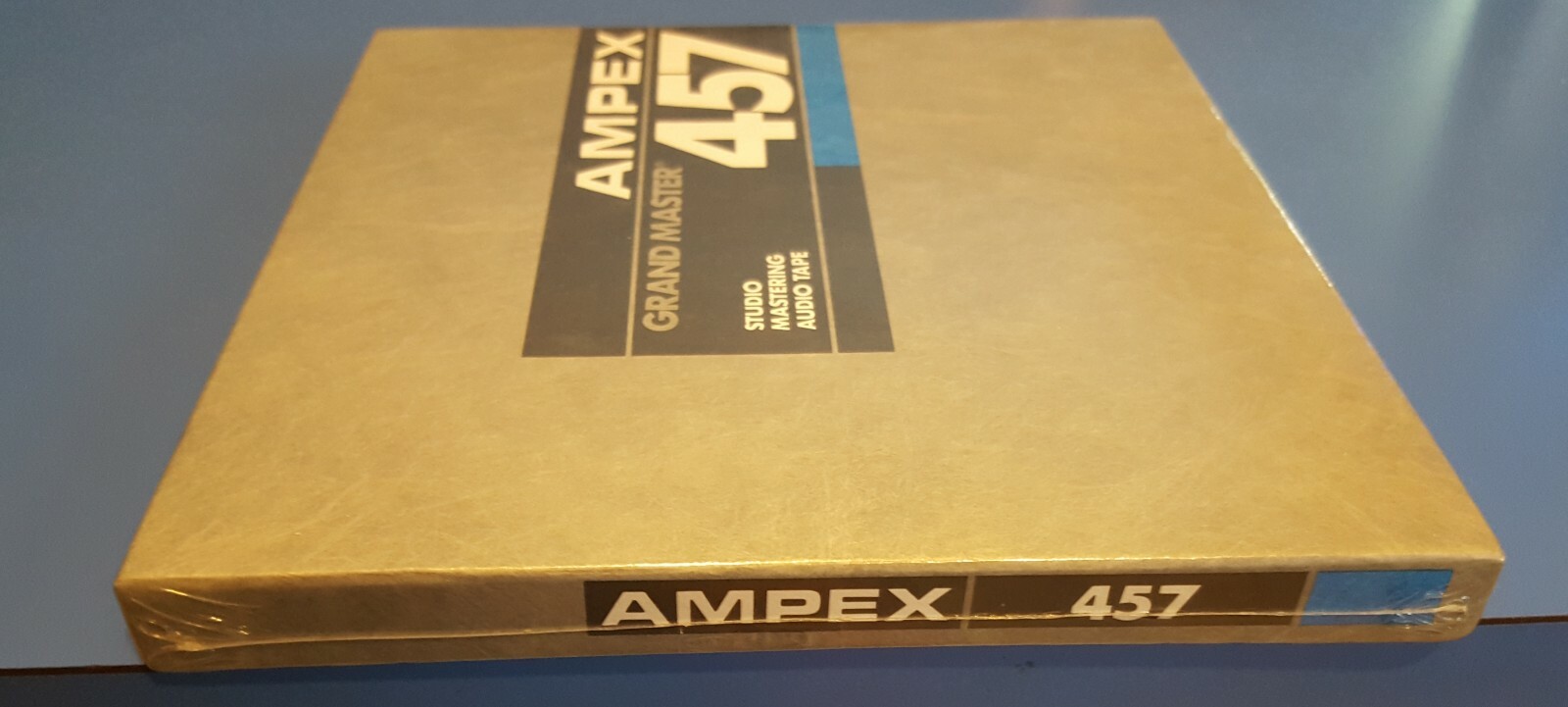 AMPEX 457 Grand Master 1/4” Mastering Tape 7″ reel, NOS Still Wrapped – BEWARE