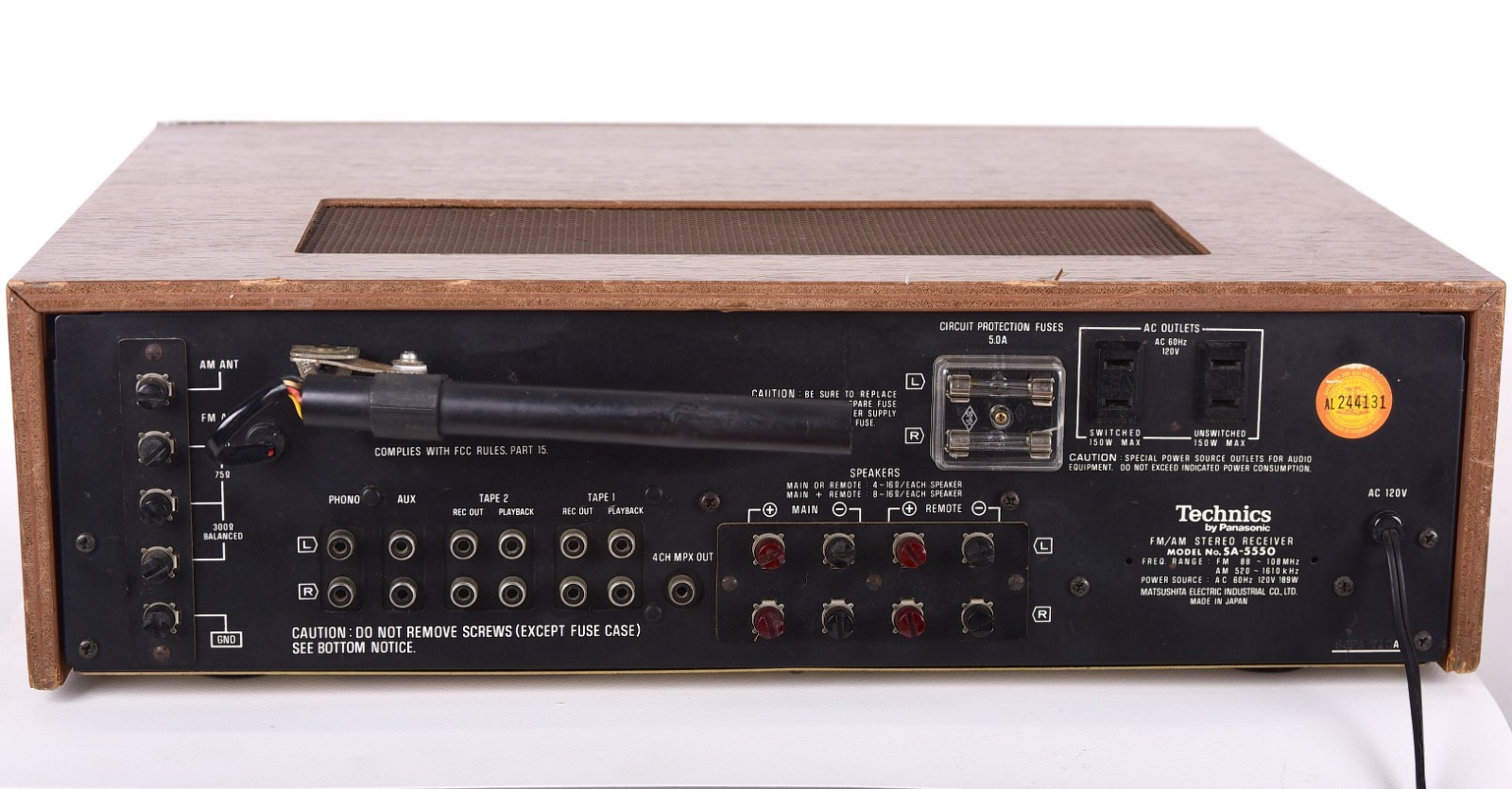 TECHNICS SA 5550 STEREO RECEIVER