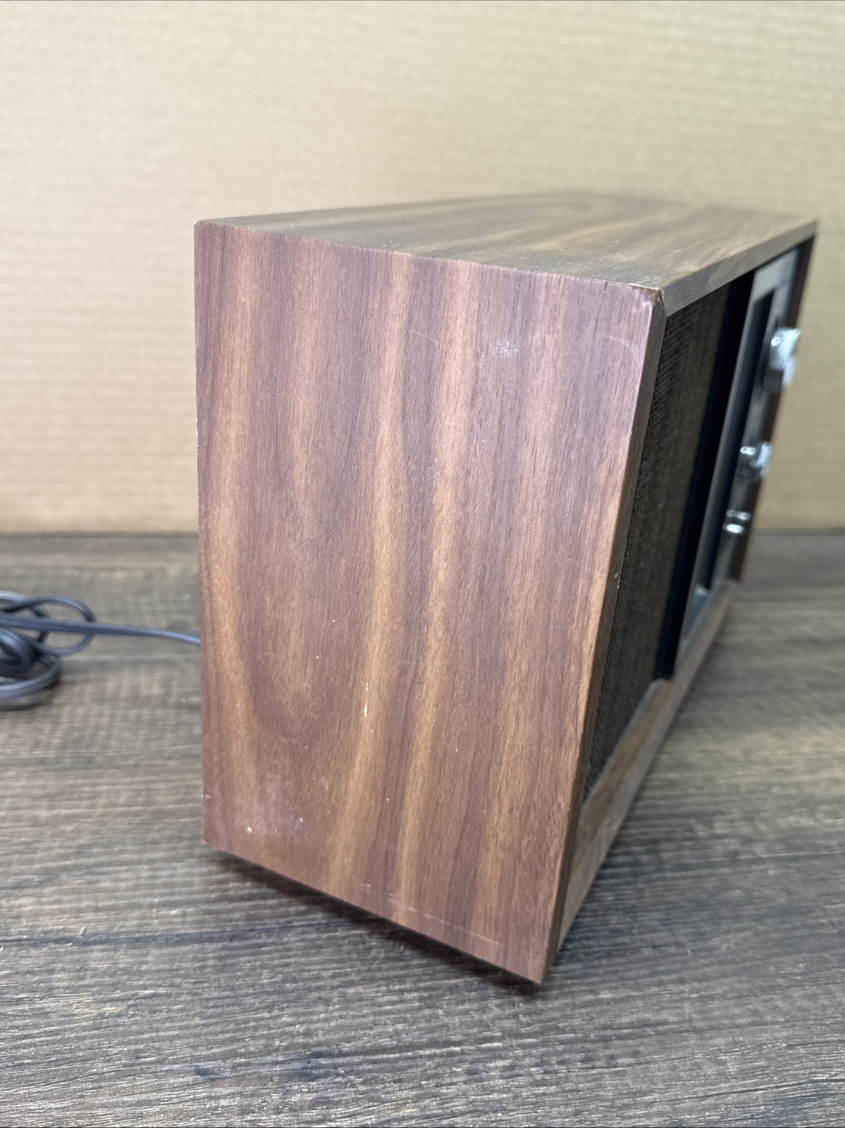 Works!! Vtg MCM Wood Grain PANASONIC #RE-6286 AM/FM Tabletop RADIO /Japan