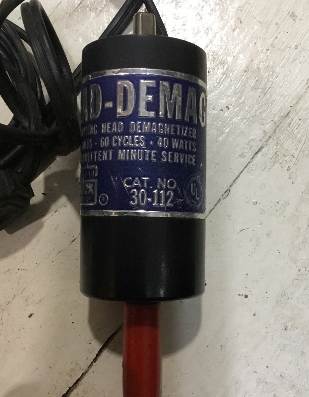 VINTAGE AUDIOTEX RECORDING HEAD DEMAG 30-112 FOR REEL TO REEL 8 TRACK & CASSETE