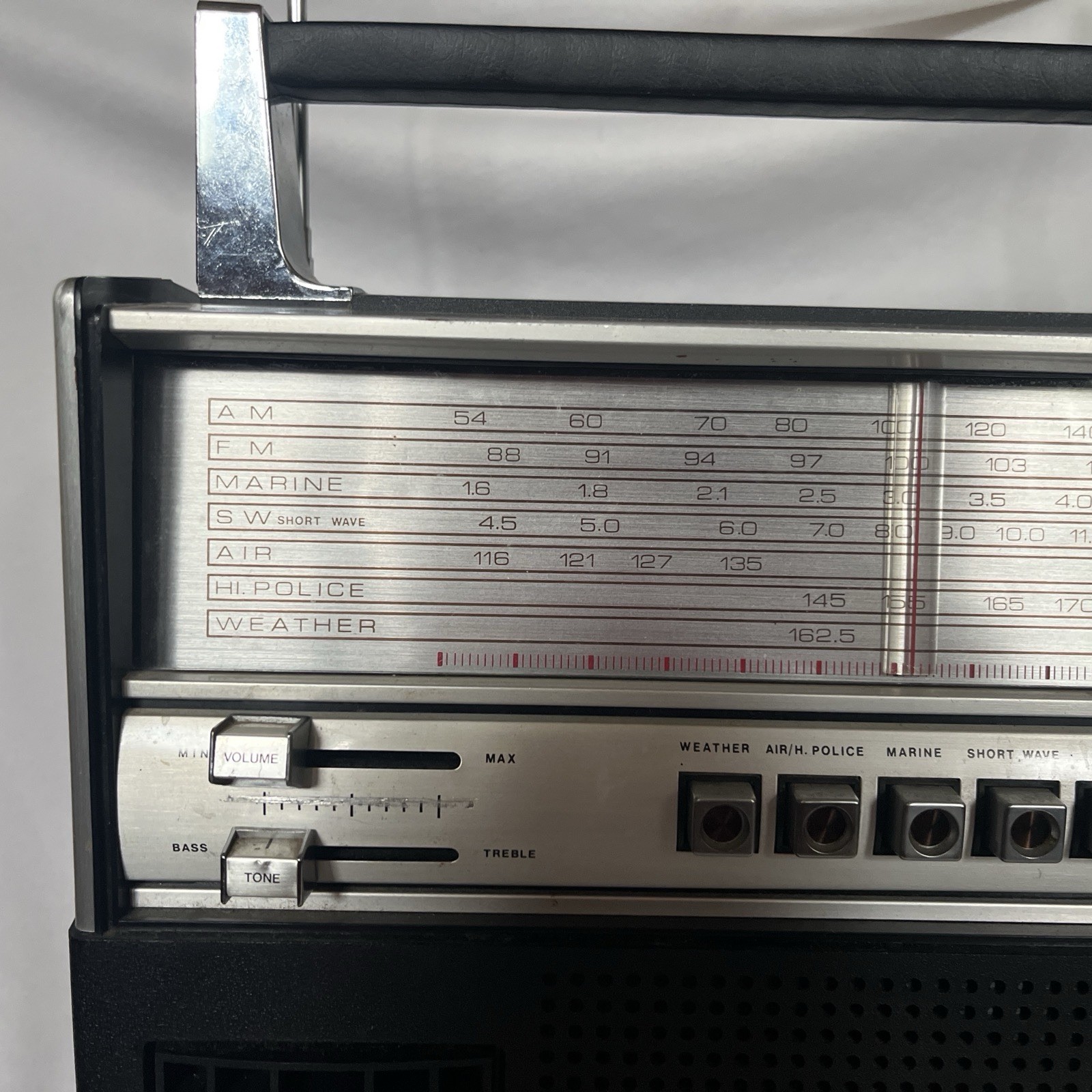 *Read*Vtg 1970s Soundesign Mod# 2673 Deluxe 7 Band 2 Way Speaker Portable Radio