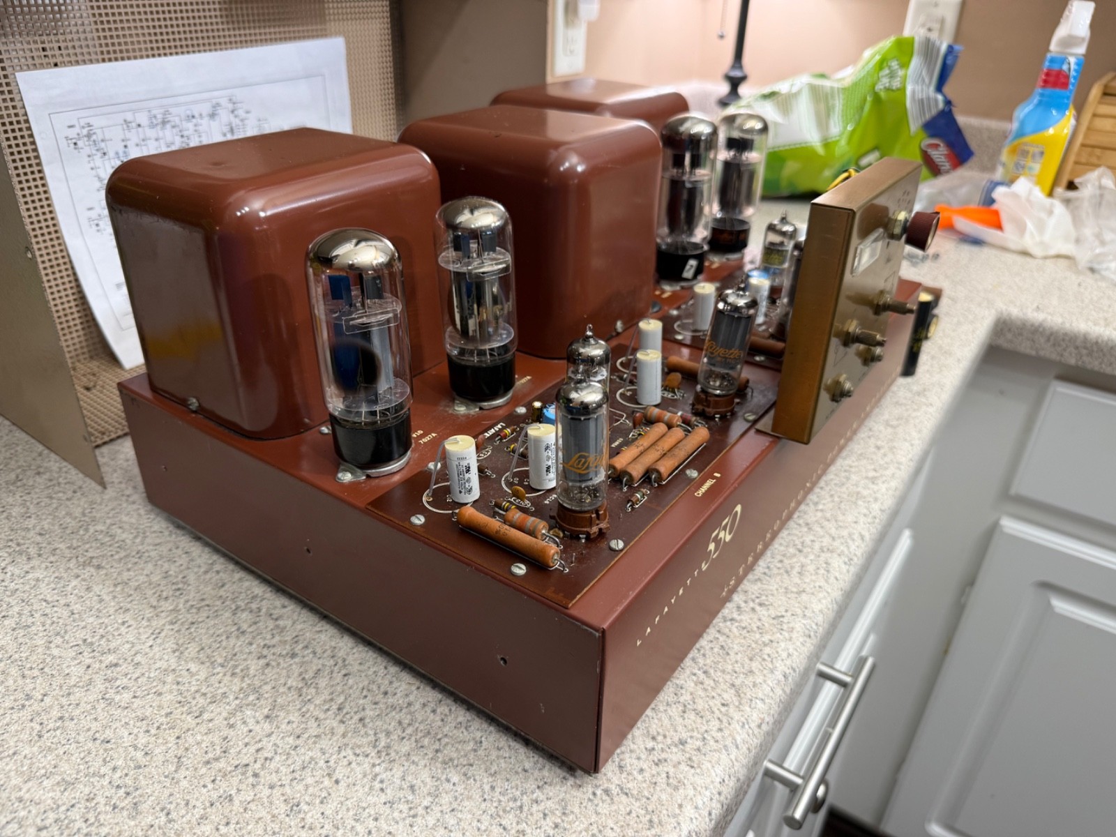 lafayette 550 tube amp