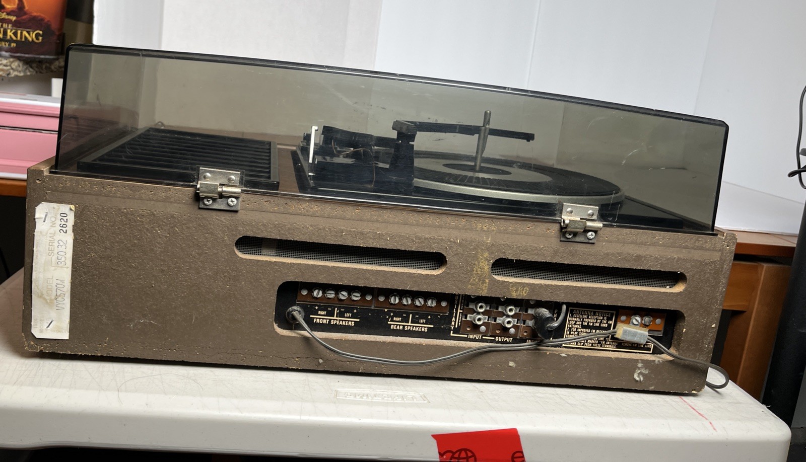 RCA Record & 8-track Player Model VYC570W From 1974 VERY RARE Heavy-Duty
