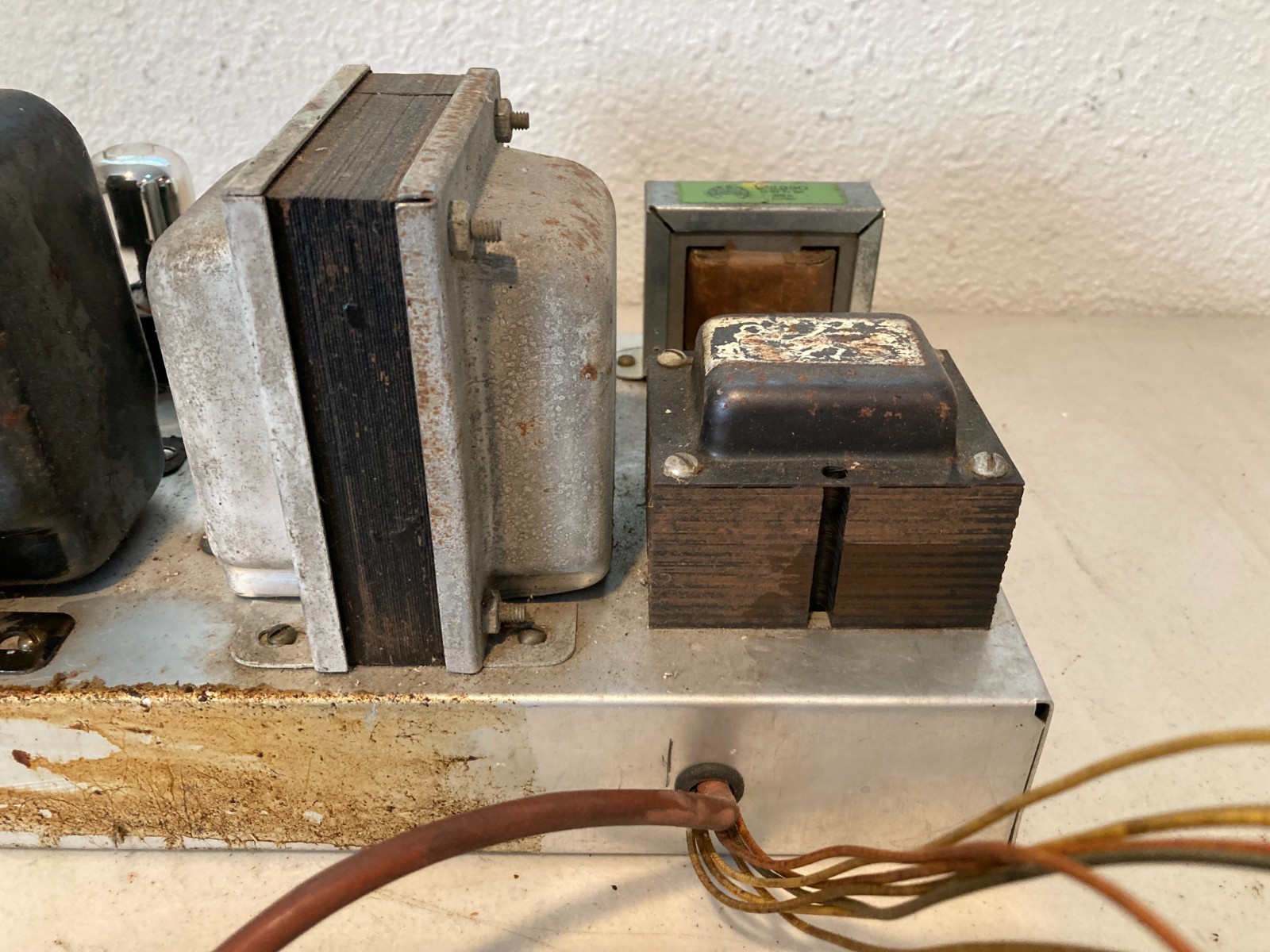 Vintage Tube Amplifier Power Supply Chassis Transformers 1950s 1960s Project
