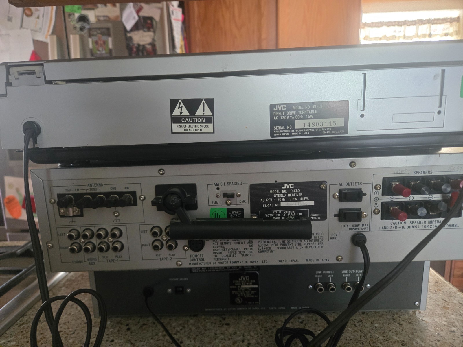 JVC KD-V44 Stereo Cassette Deck – Auto Reverse, Dolby B/C NR – Fully Tested
