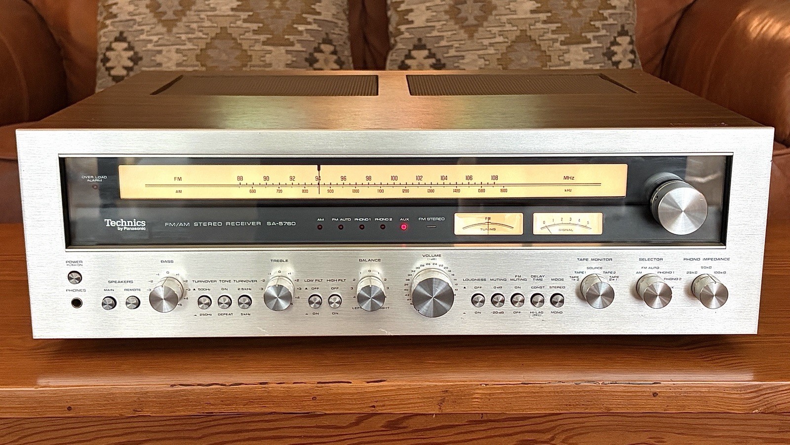 Technics SA-5760 POWERHOUSE 165 WPC Stereo Receiver Bench Serviced & Cleaned