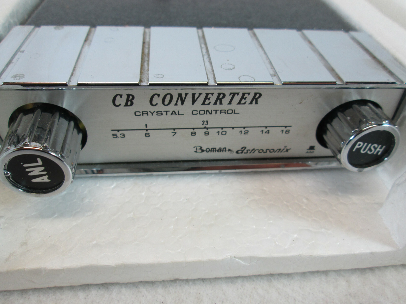 Vintage 1970’s Boman Astrosonix AM car radio under dash CB converter CBC-300B